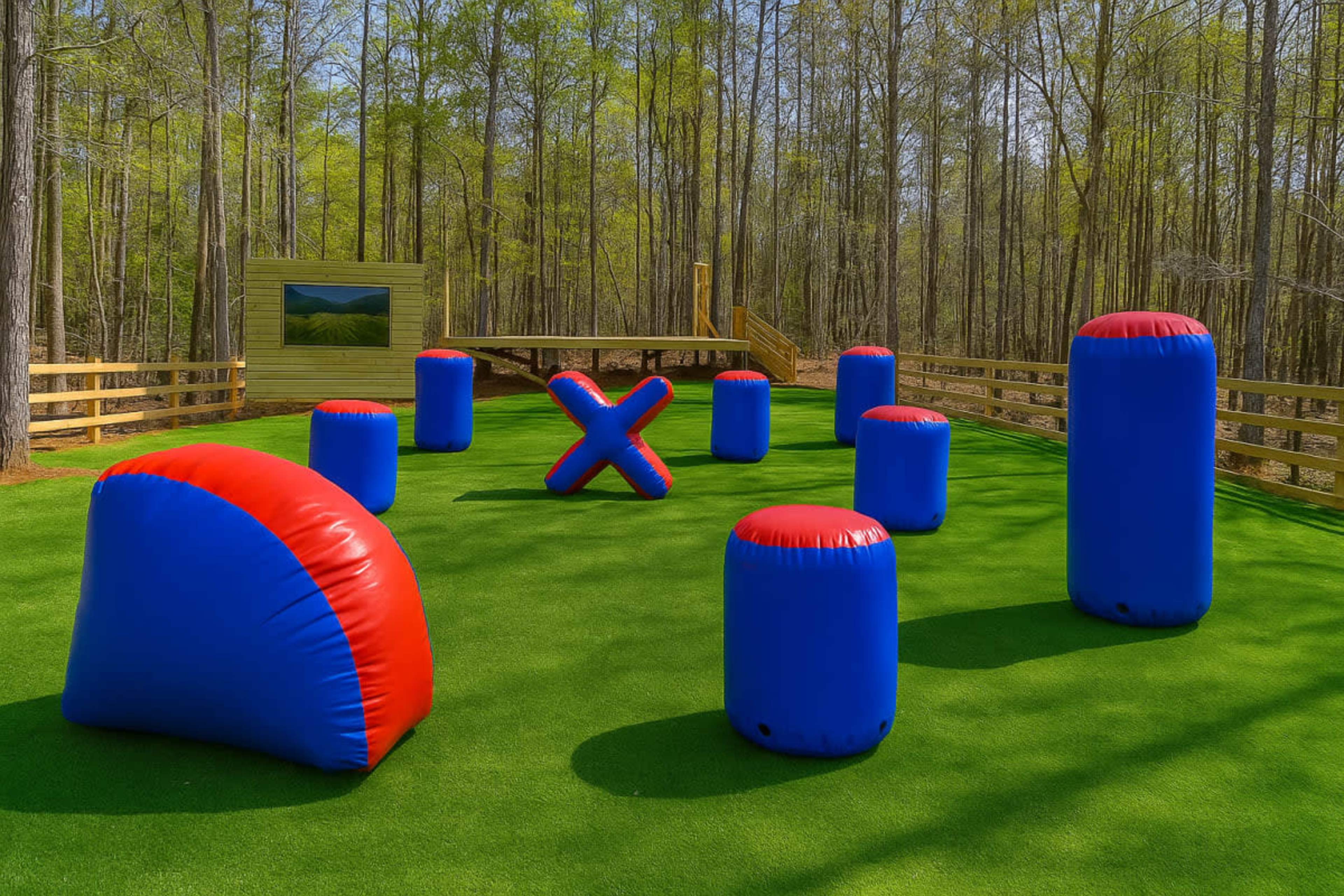 Private Nerf Battle + Pool Party Experience – Turf Field & Inflatable Arena (4-Hour Block) Image in , Douglasville, GA