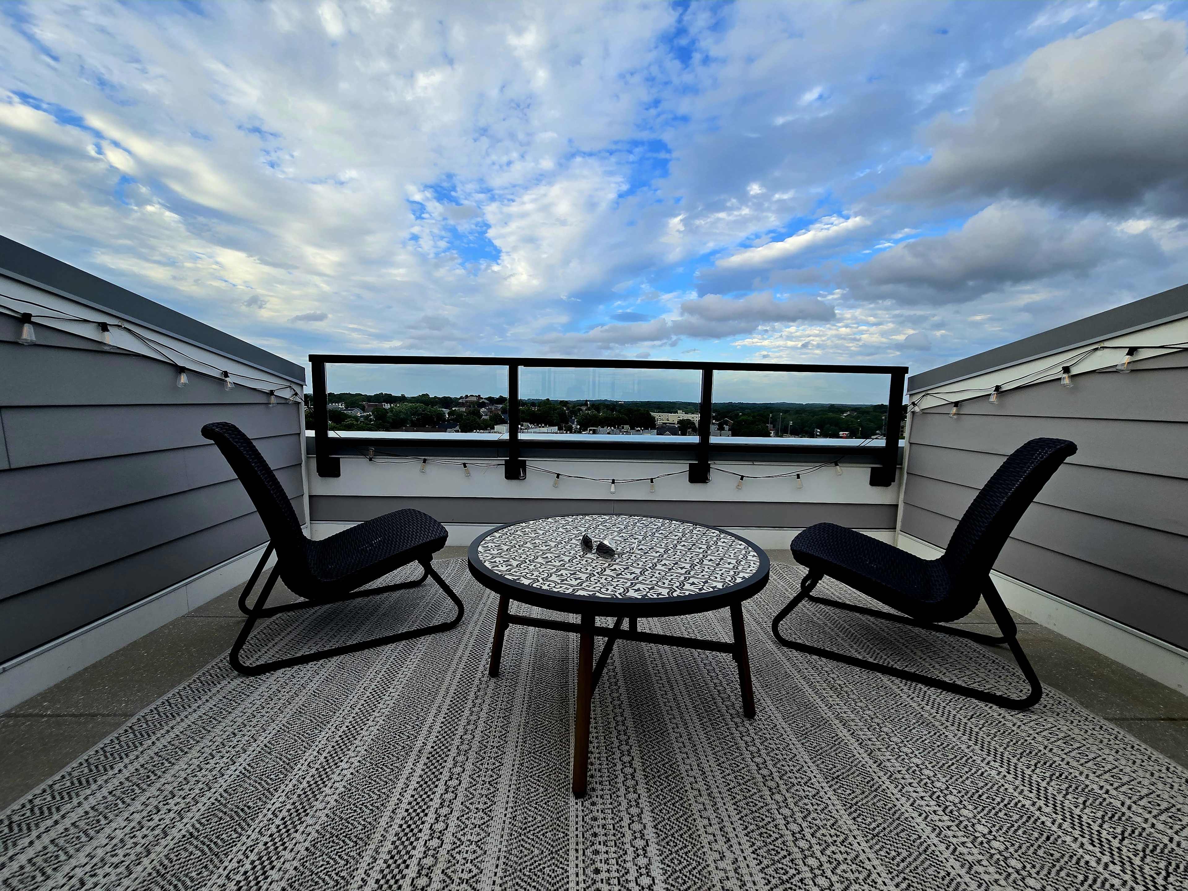 Private Sunset Rooftop Deck with 360 Degree Views of Suburban Boston Image in Wakefield, Wakefield, MA