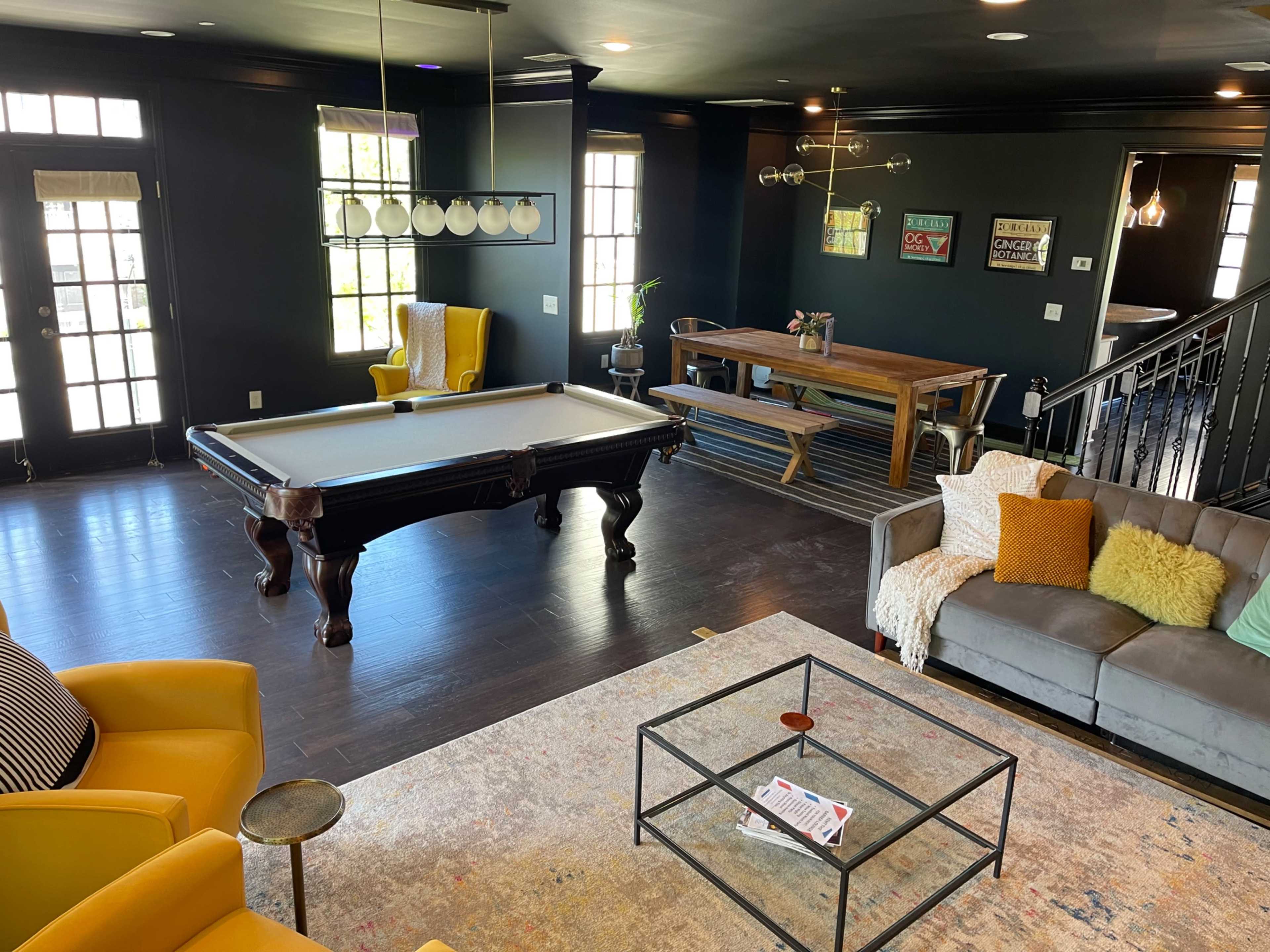 Super cool lounge with pool table, dart board, large TV’s, meeting tables and full kitchen Image in Franklin, Franklin, TN