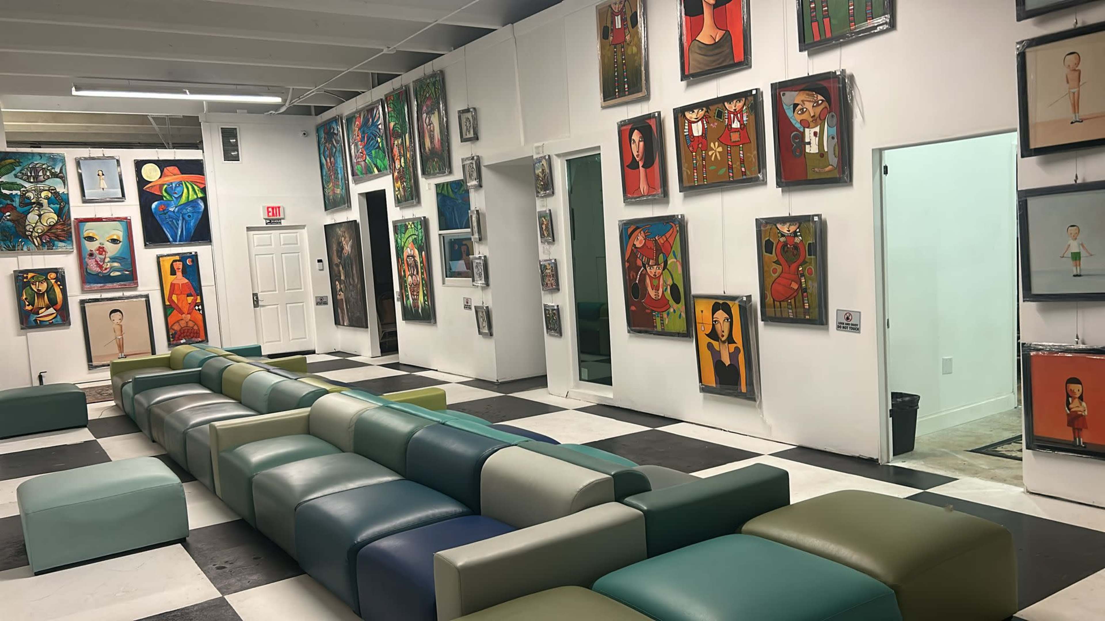 Unique Industrial Modern Art Gallery Studio Image in Ives Estates, MIAMI, FL