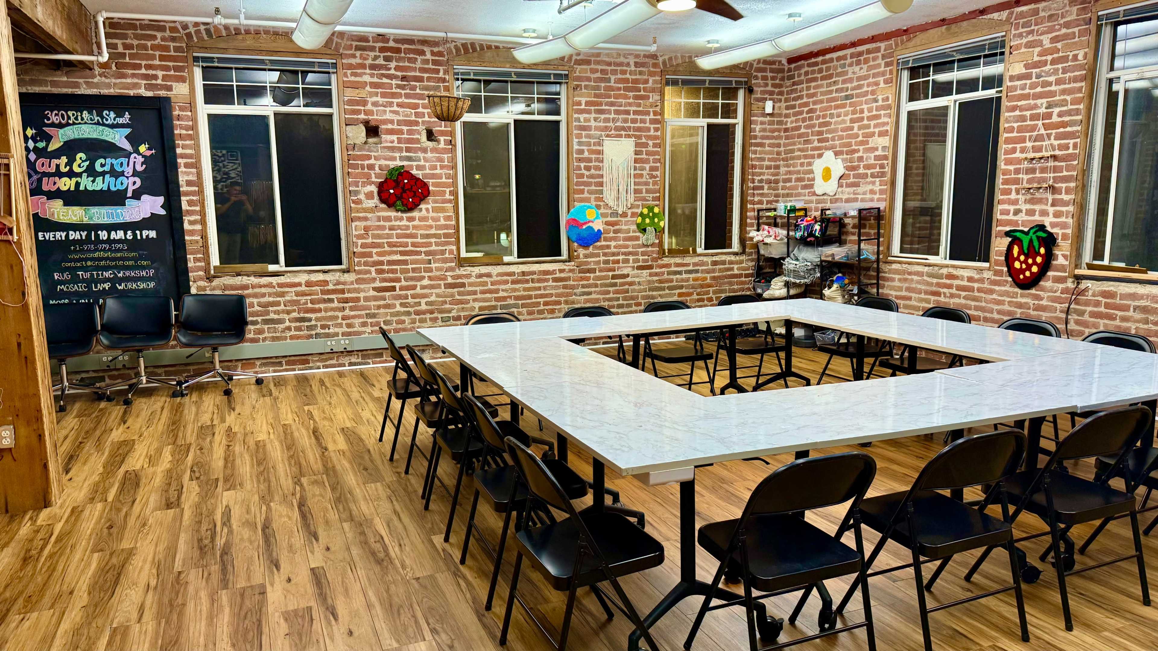 Cozy Creative Event Studio with Mosaic Lamp Ambience in Downtown San Francisco Image in China Basin, San Francisco, CA