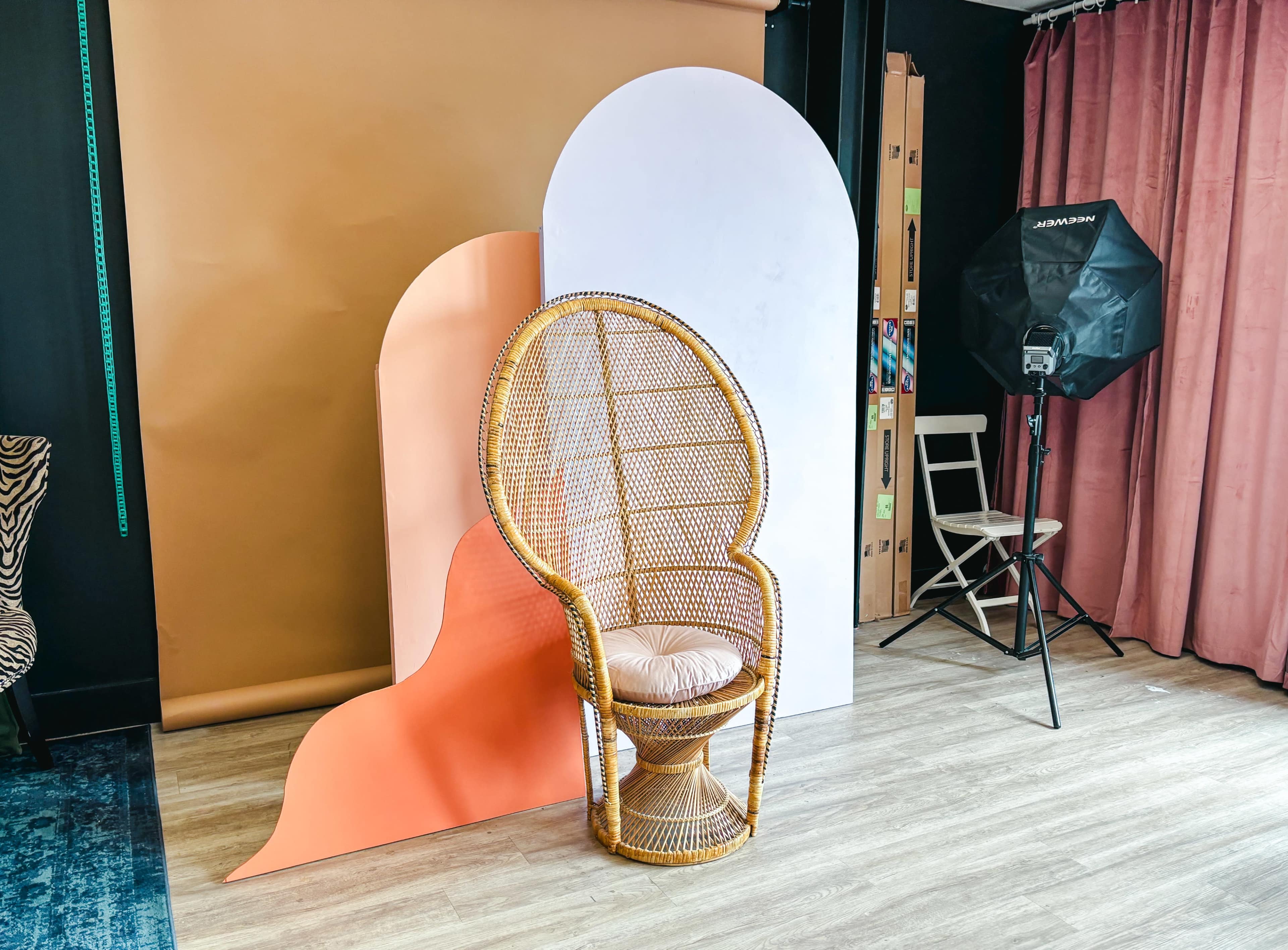 Multi-Set Photo Studio - Vintage Neon Night Garden Image in Highland Park, Calgary, AB
