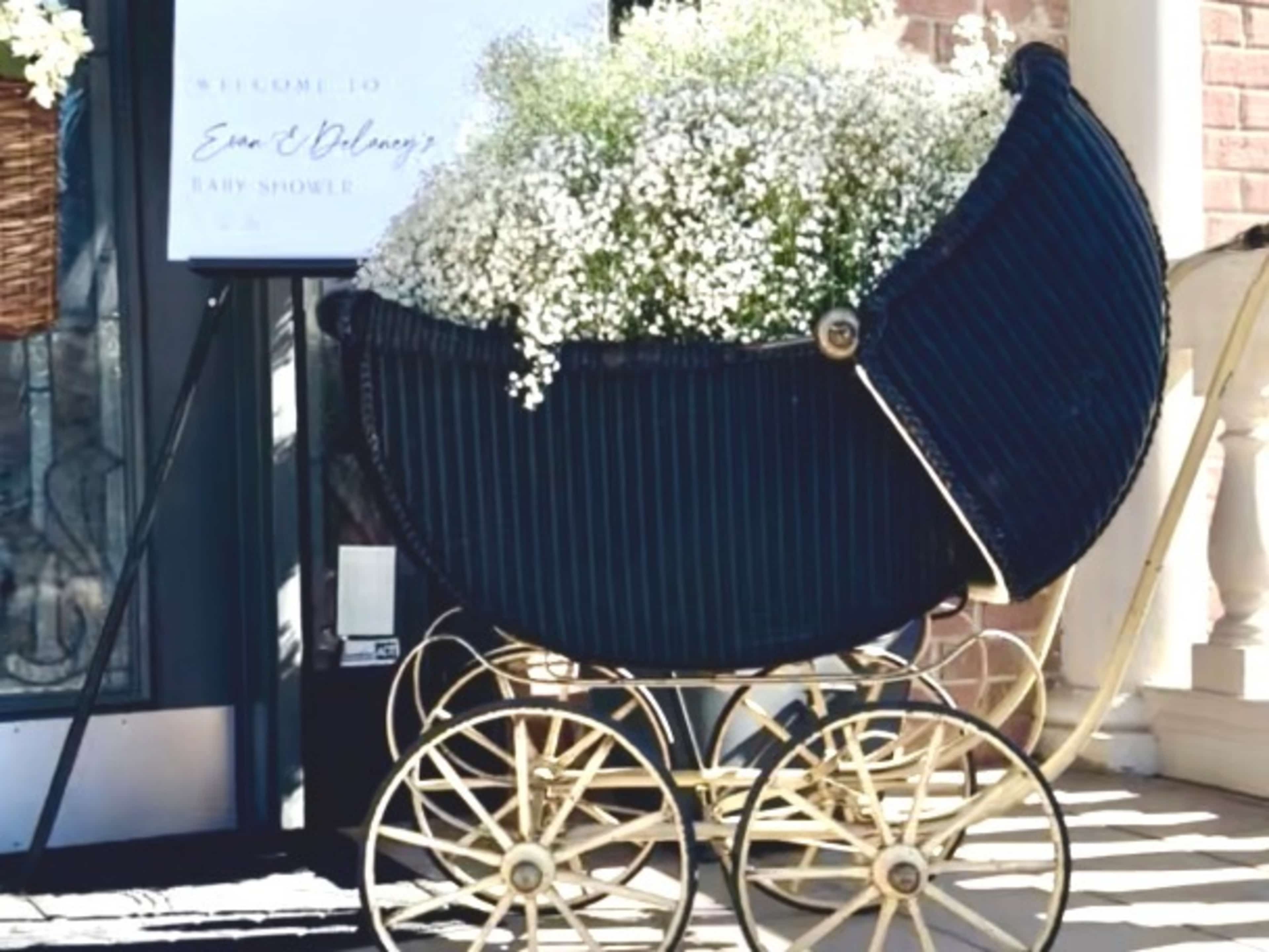 Vintage Baby Buggy for Baby Shower