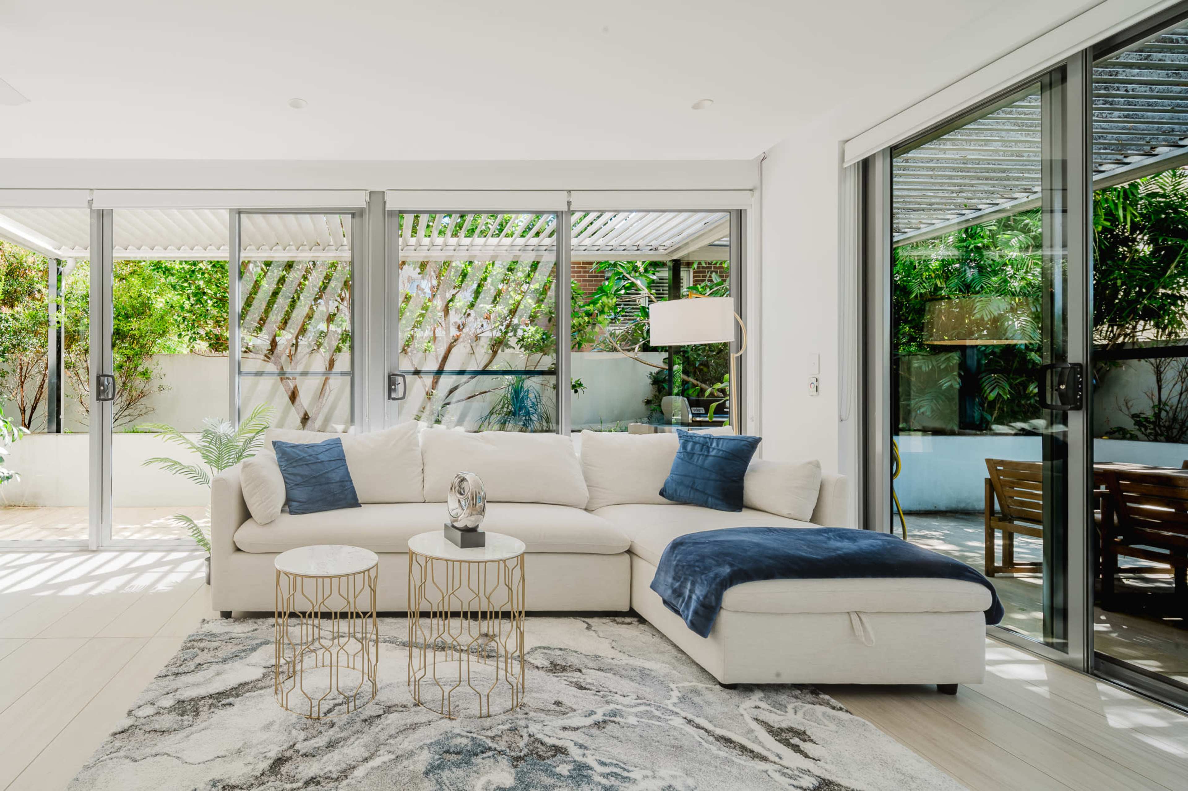 Sunlit Bondi Coastal Apartment with Garden Courtyard | Natural Light Shoot Location Image in Bondi, Bondi, NSW