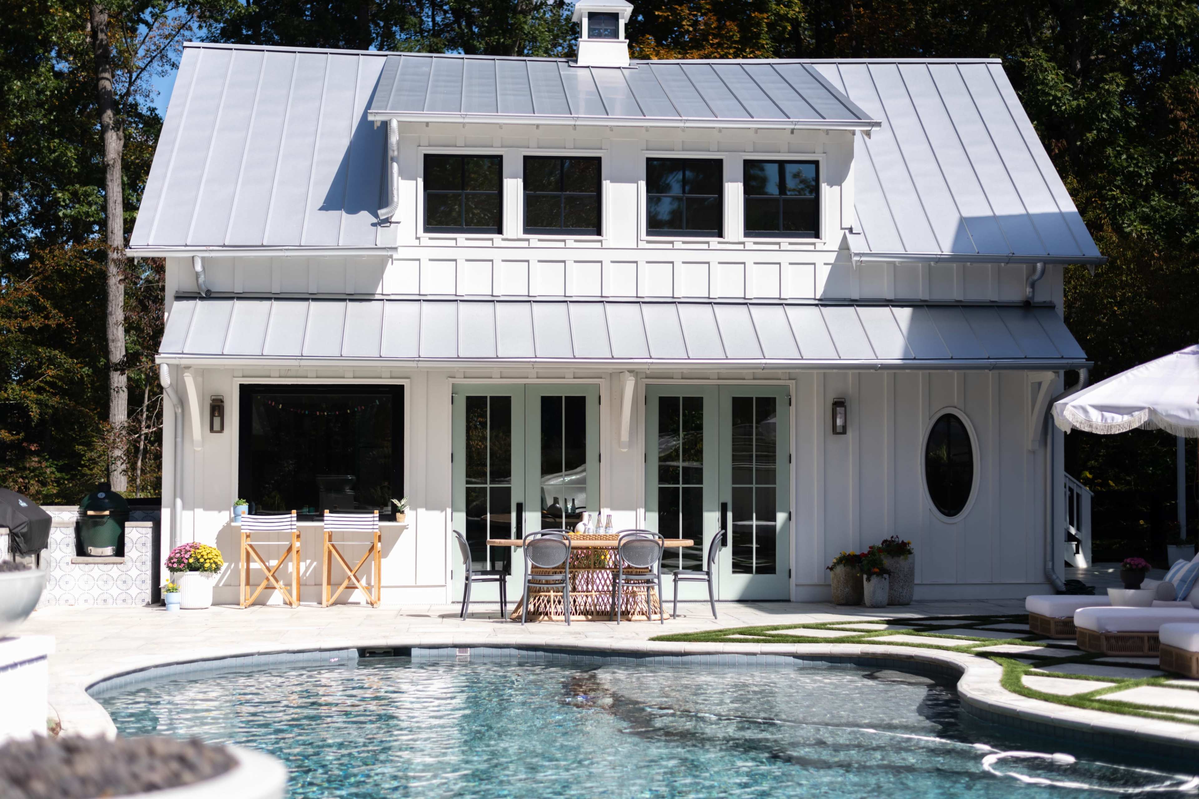 Backyard Oasis-Pool and Poolhouse Image in Milton, milton, GA