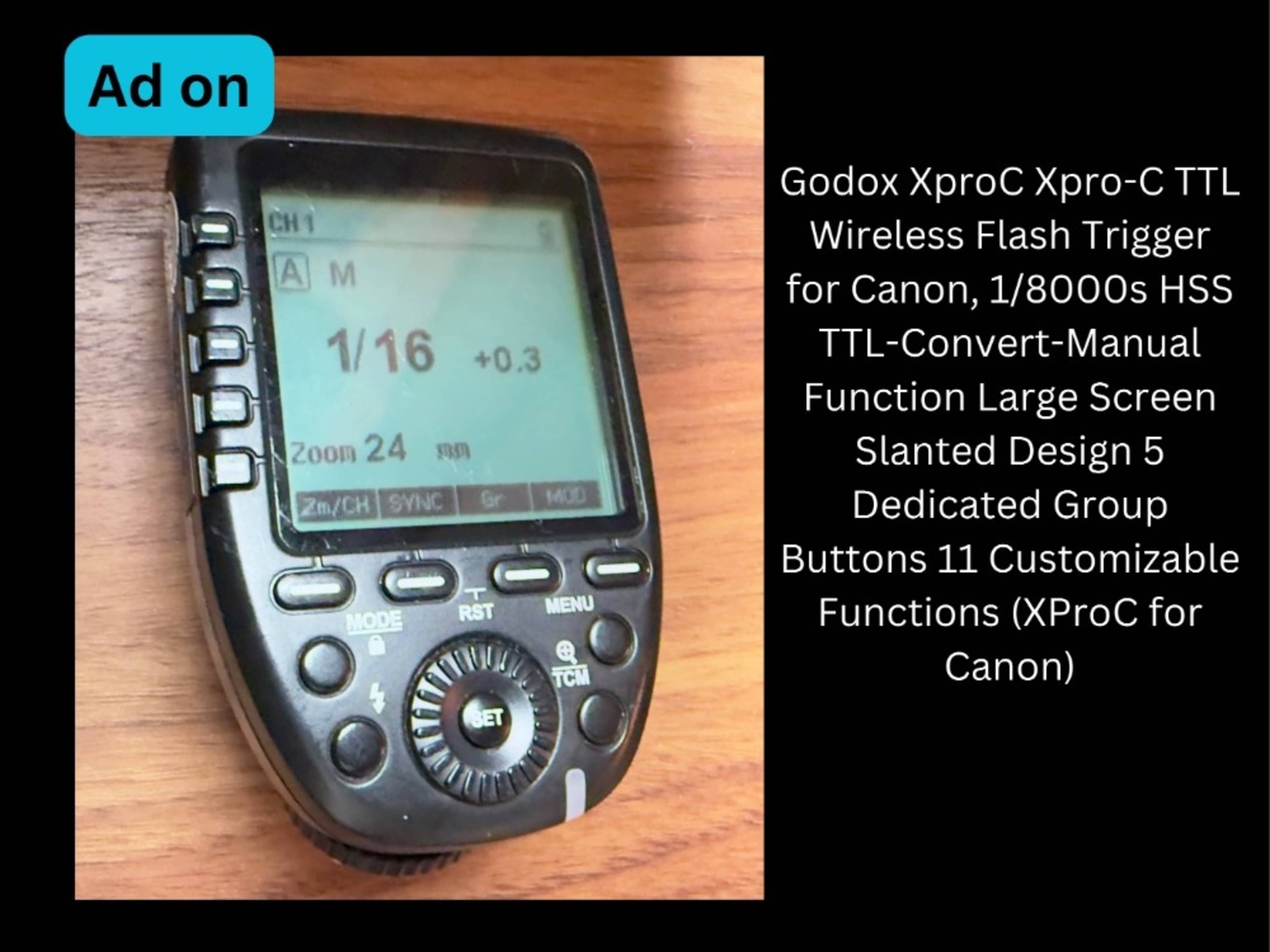 Godox XRpo - C Flash Trigger (CANON ONLY)