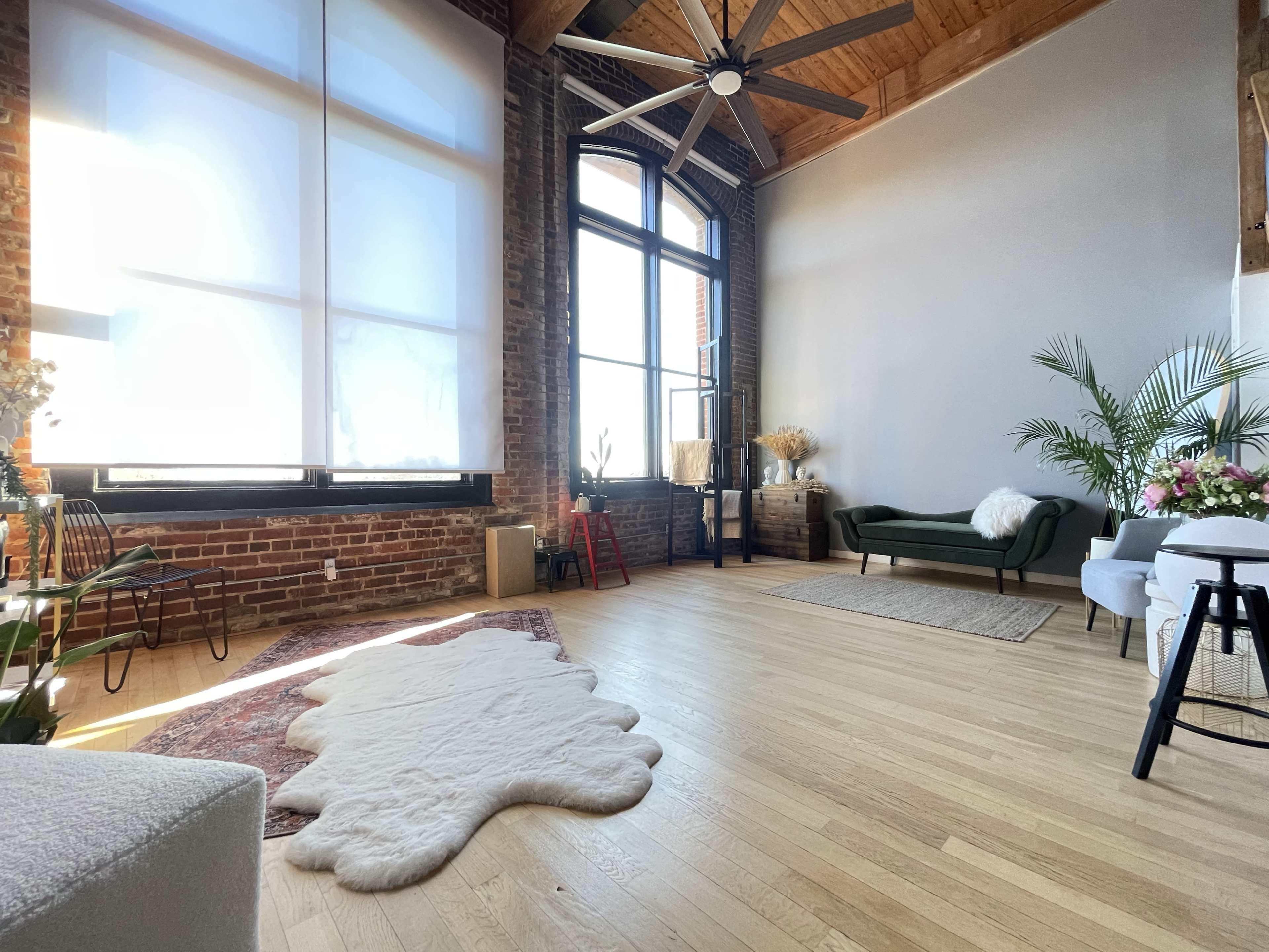 Beautiful Natural Light Stylish Loft with Tall Windows Image in Thomasboro - Hoskins, Charlotte, NC