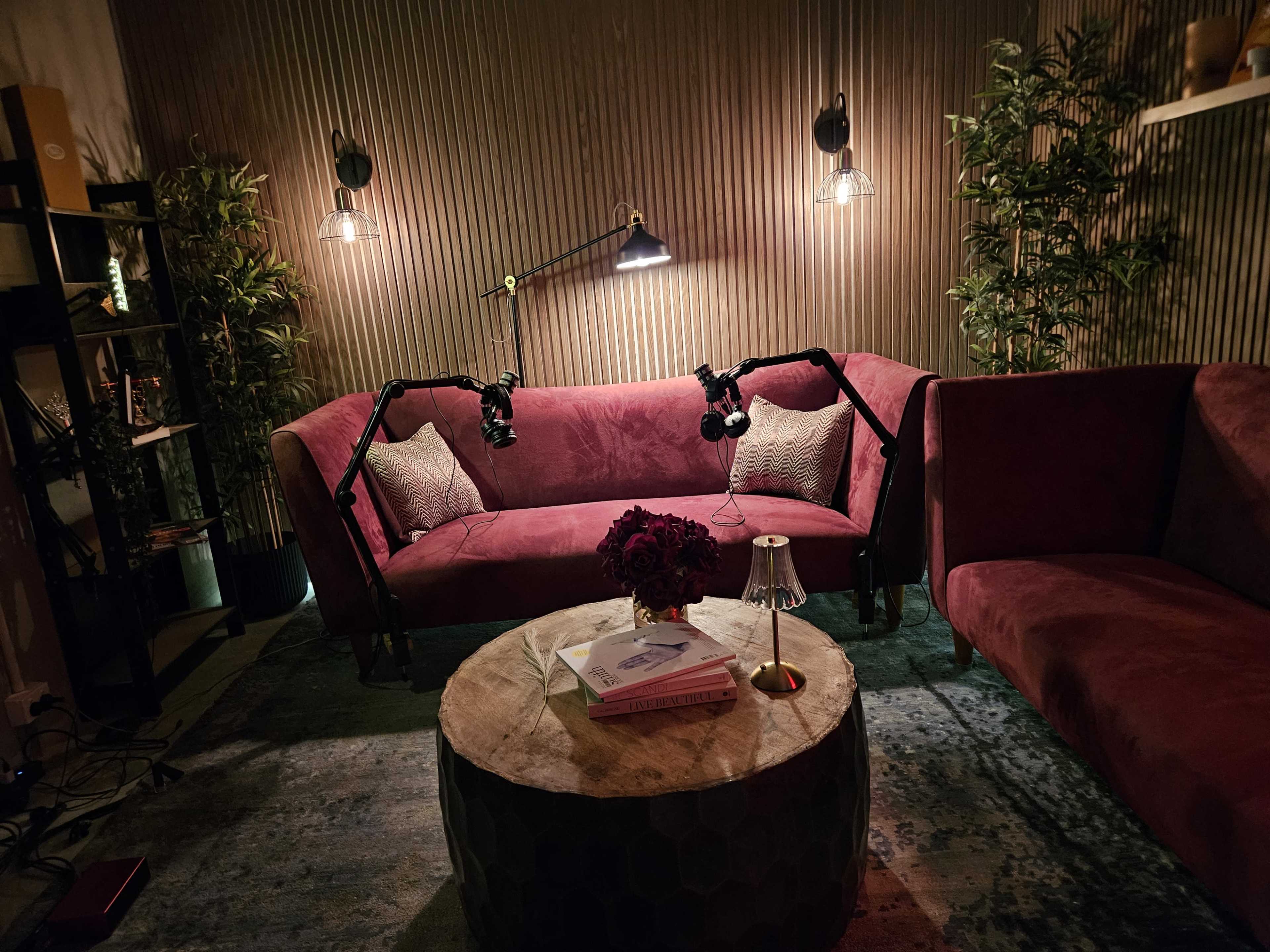 Stylish Podcast & Content Studio with Luxe Velvet Lounges | Melbourne West Image in Braybrook, Braybrook, VIC
