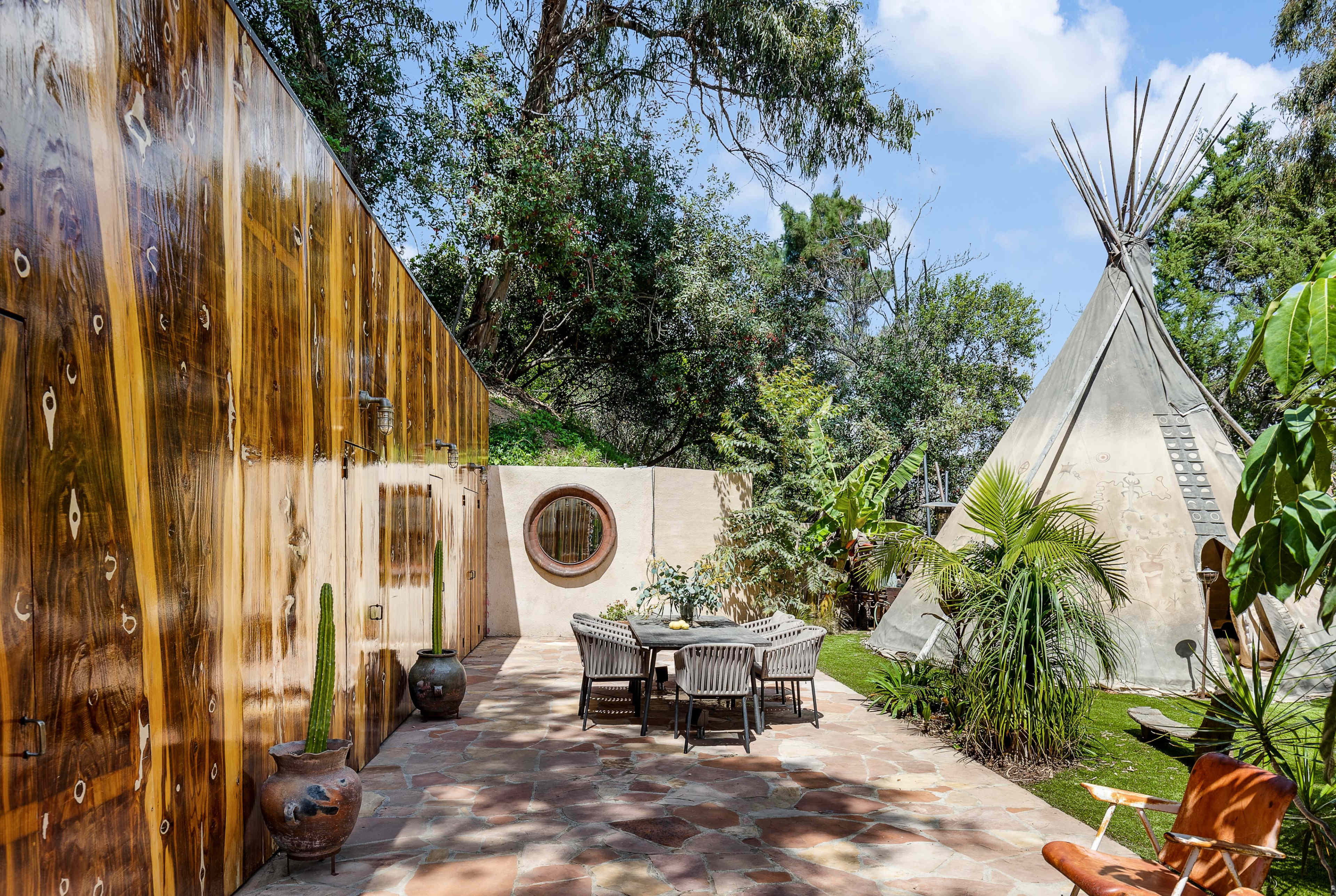 Large private pool oasis with outdoor dining, sitting, gathering area. Hot tub. Old hollywood charm. Super private valley and canyon views. Image in Studio City, Studio City, CA