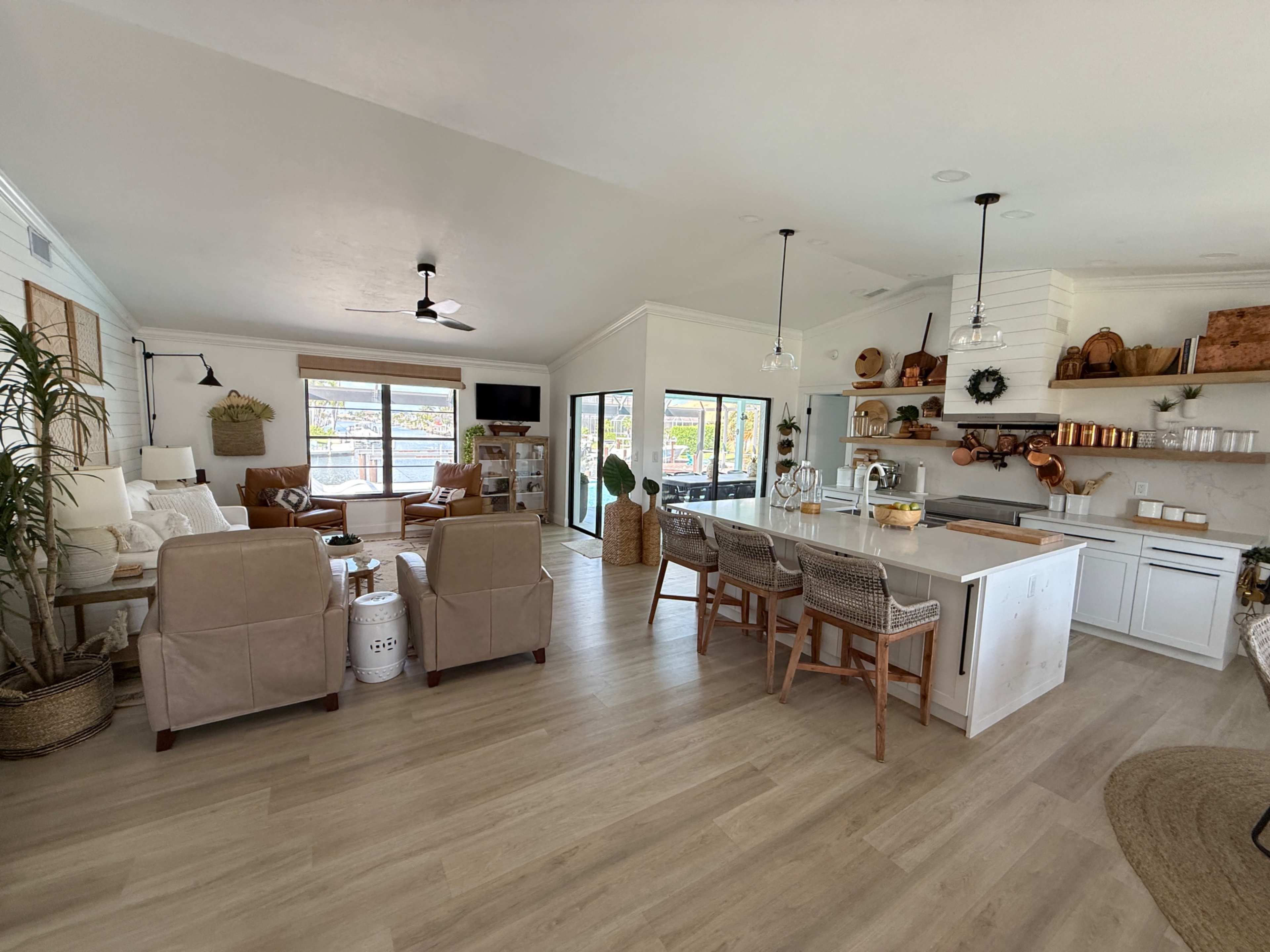 Island home with long waterway views Image in City of Marco, Marco Island, FL