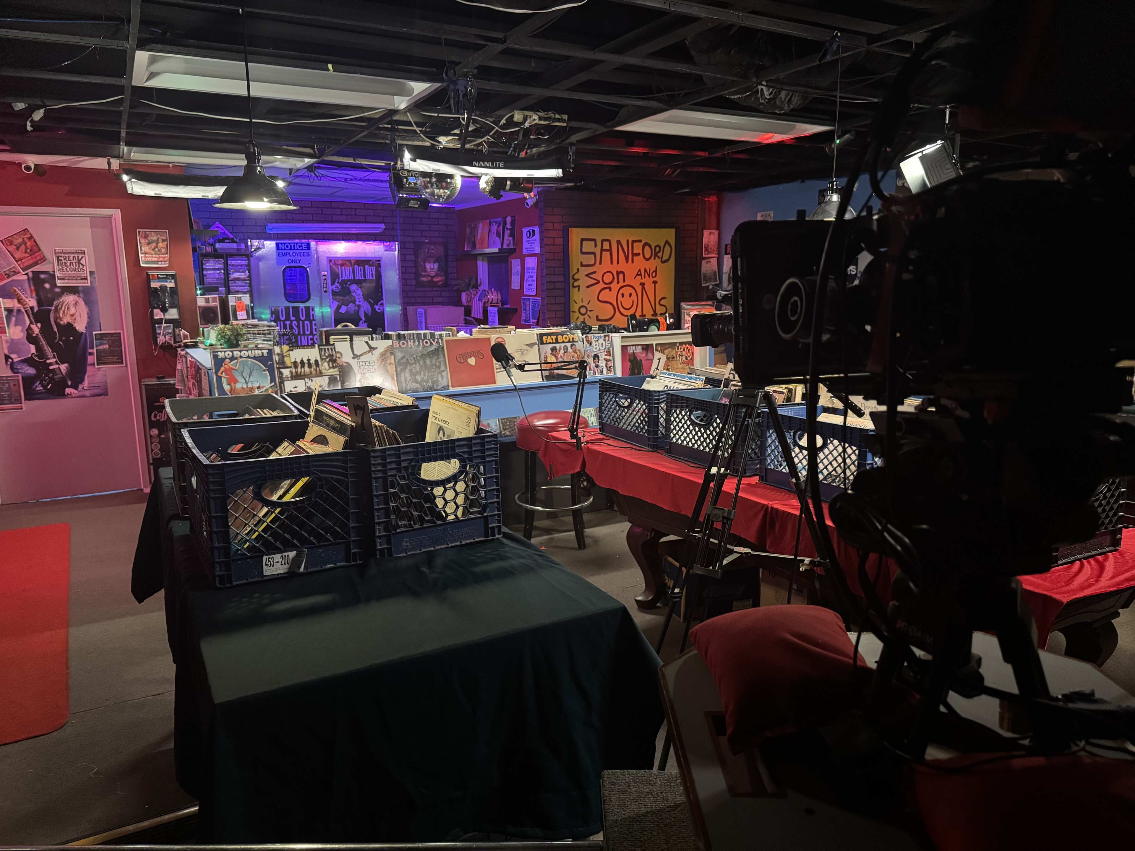 Retro-cool record store set available for filming Image in North Hollywood, North Hollywood, CA