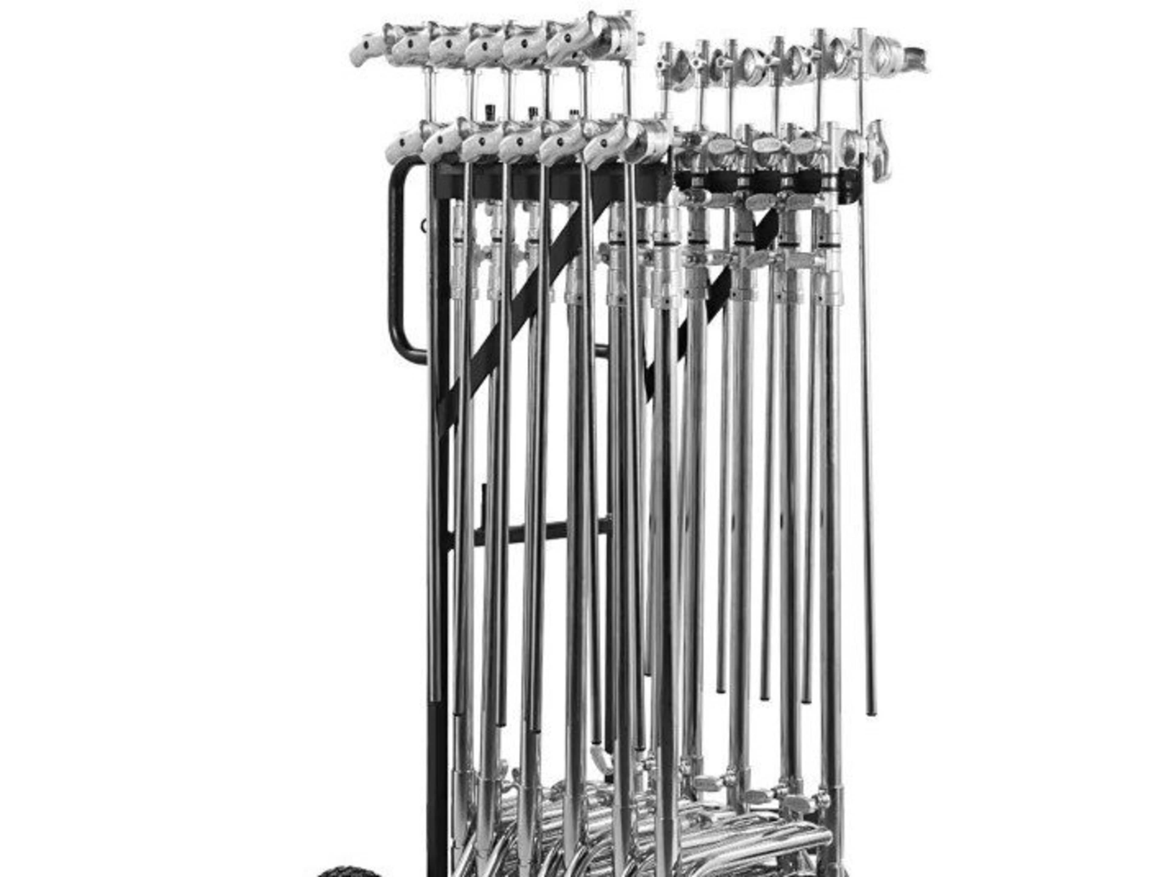 10 C-stands & Cart