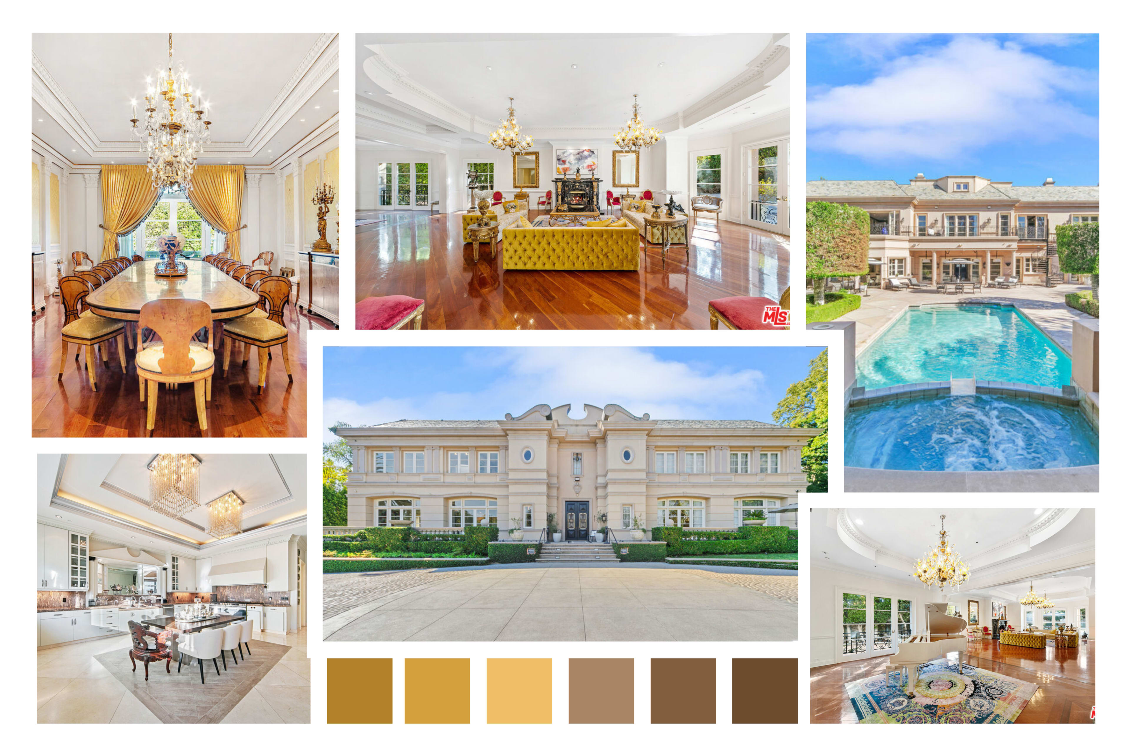 GRAND CLASSICAL ESTATE: OPULENT INTERIORS Image in The Flats, Beverly Hills, CA