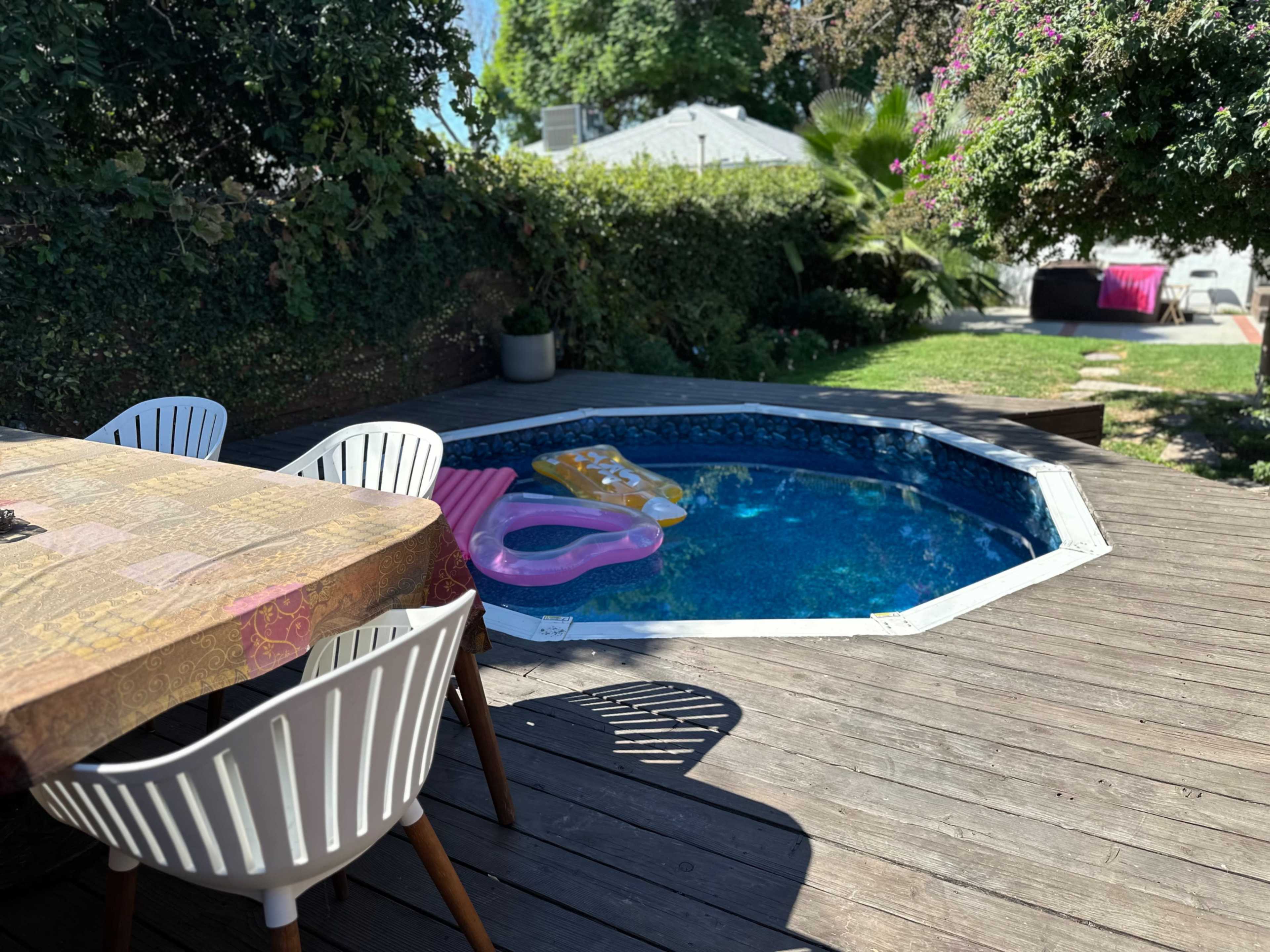 “Charming Backyard Oasis with Pool and Cozy Guest House” Image in Reseda, Reseda, CA