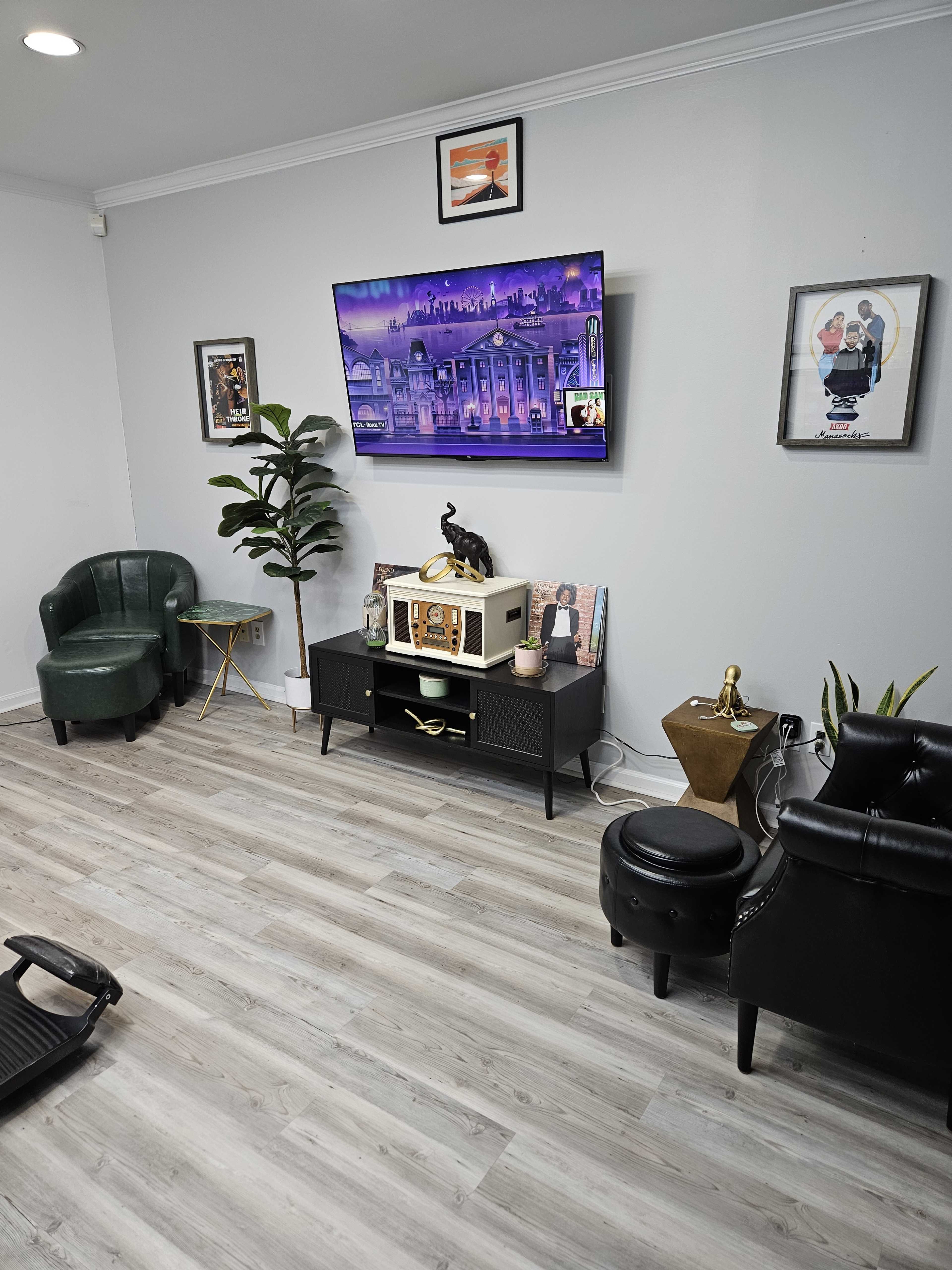 Urban, studio and lounge with an intimate and modern feel. Image in Dentsville, Columbia, SC