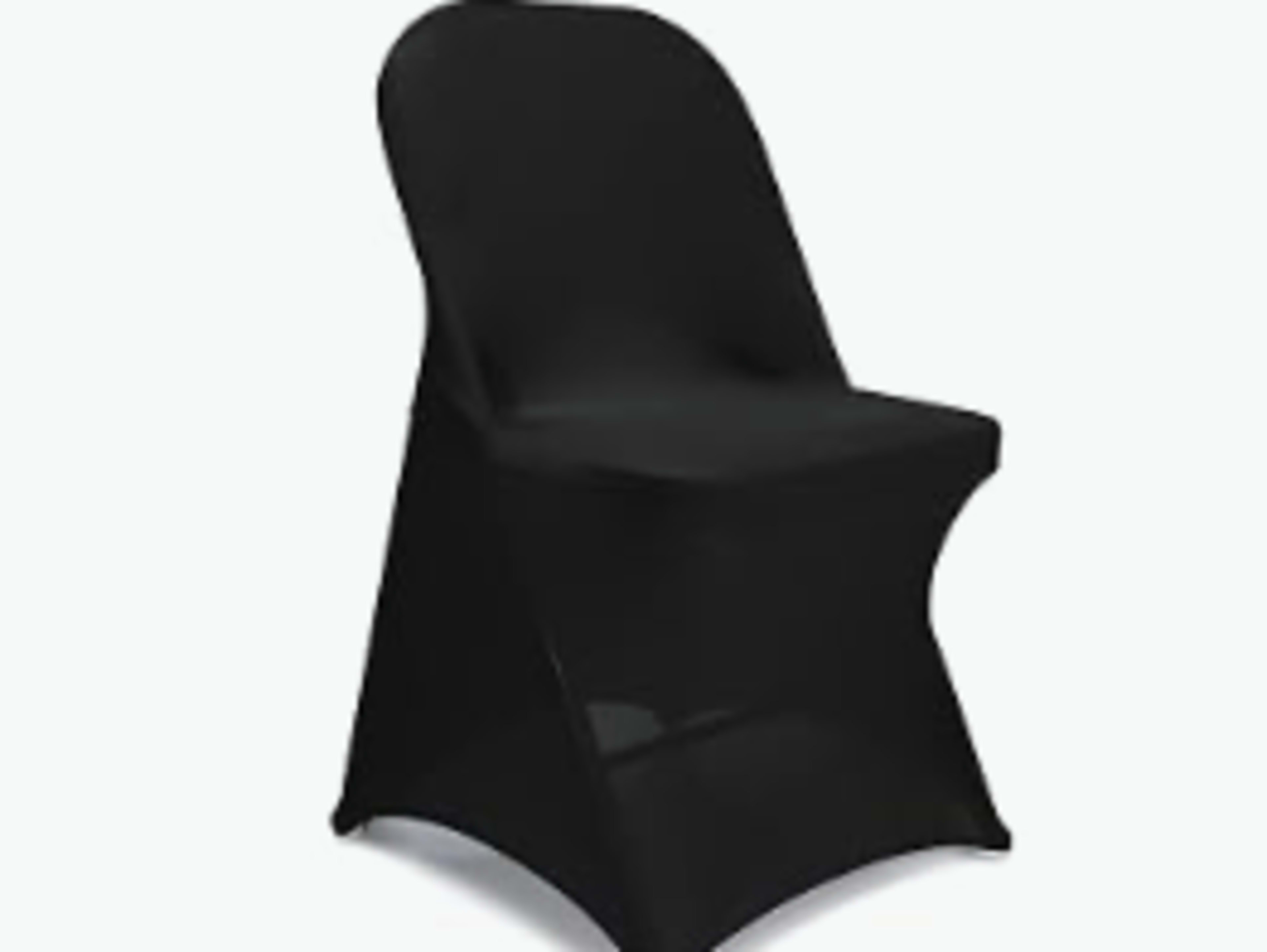 Folding Chair with Black Linen
