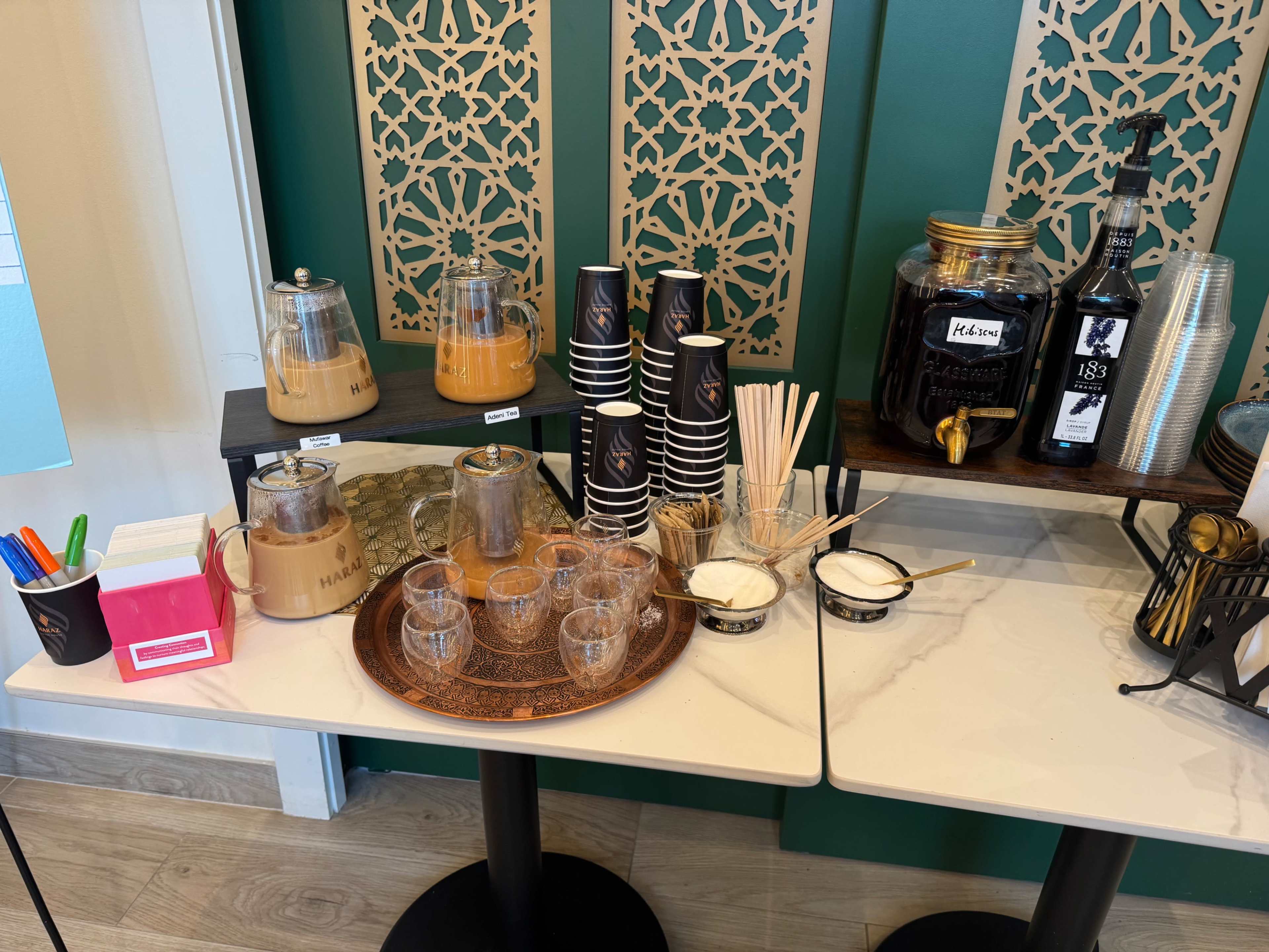 Warm, Luxurious Private Room with Cultural Murals in a Cafe Image in North Philadelphia, Philadelphia, PA