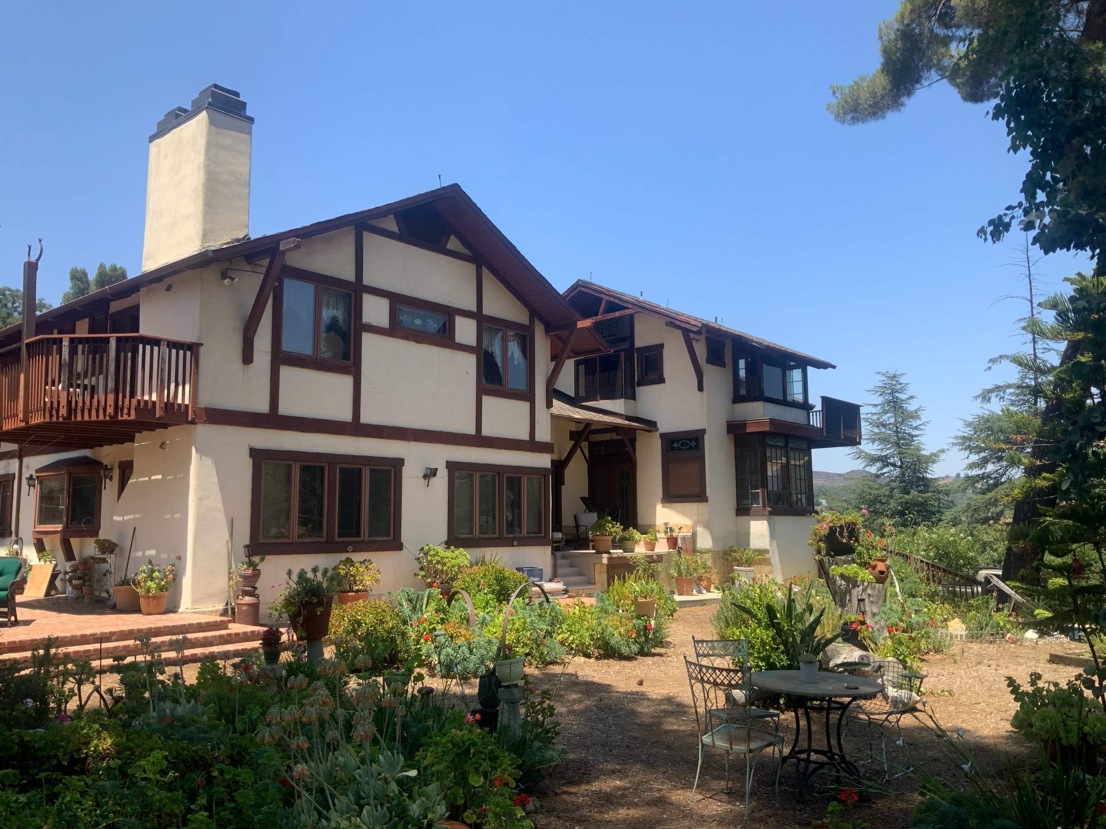 1925 Canyon Top View Garden Outpost House Image in Topanga, Topanga, CA