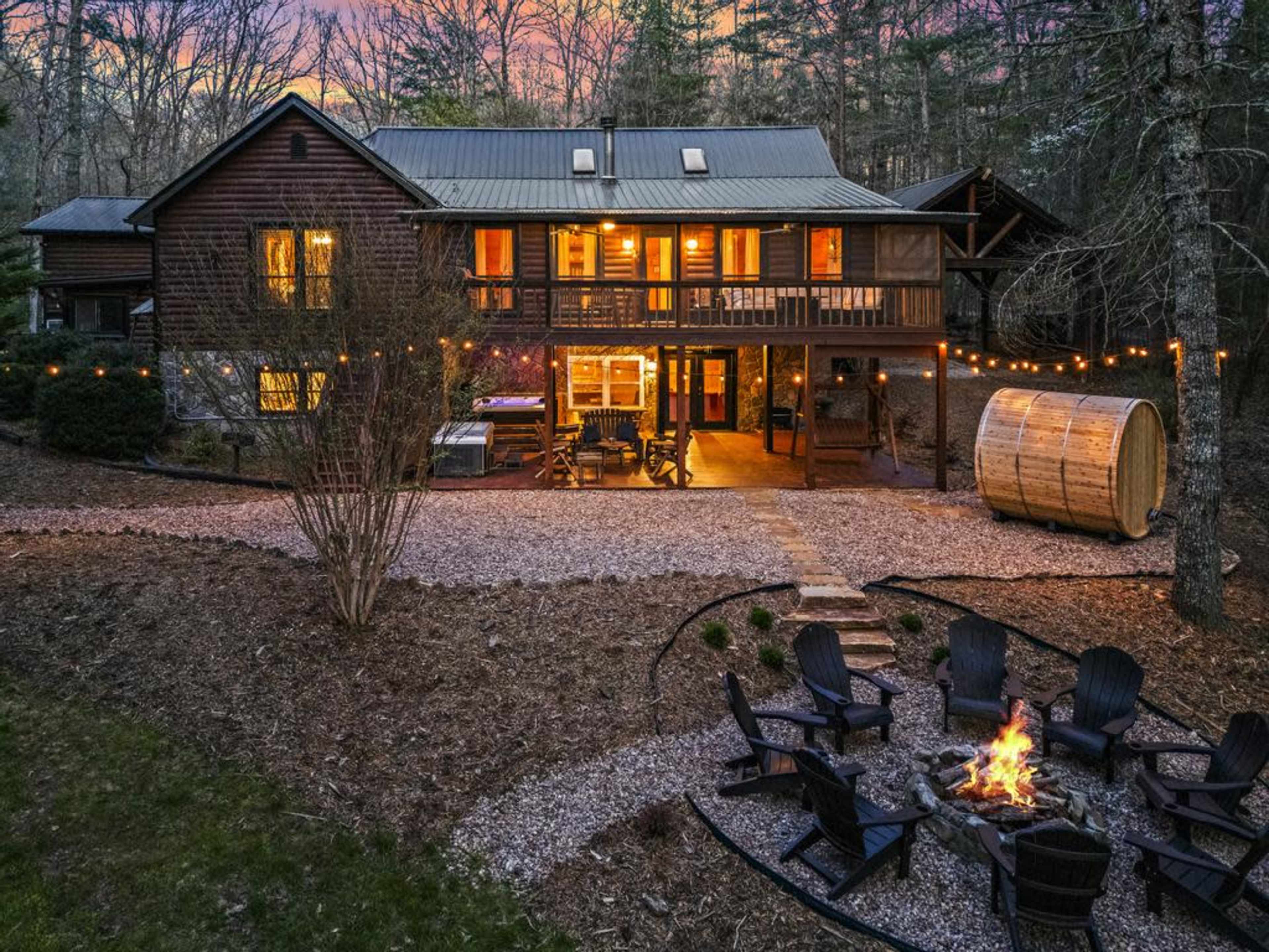 A Modern Wellness Cabin in Blue Ridge, GA, on Fightingtown Creek Image in , Epworth, GA