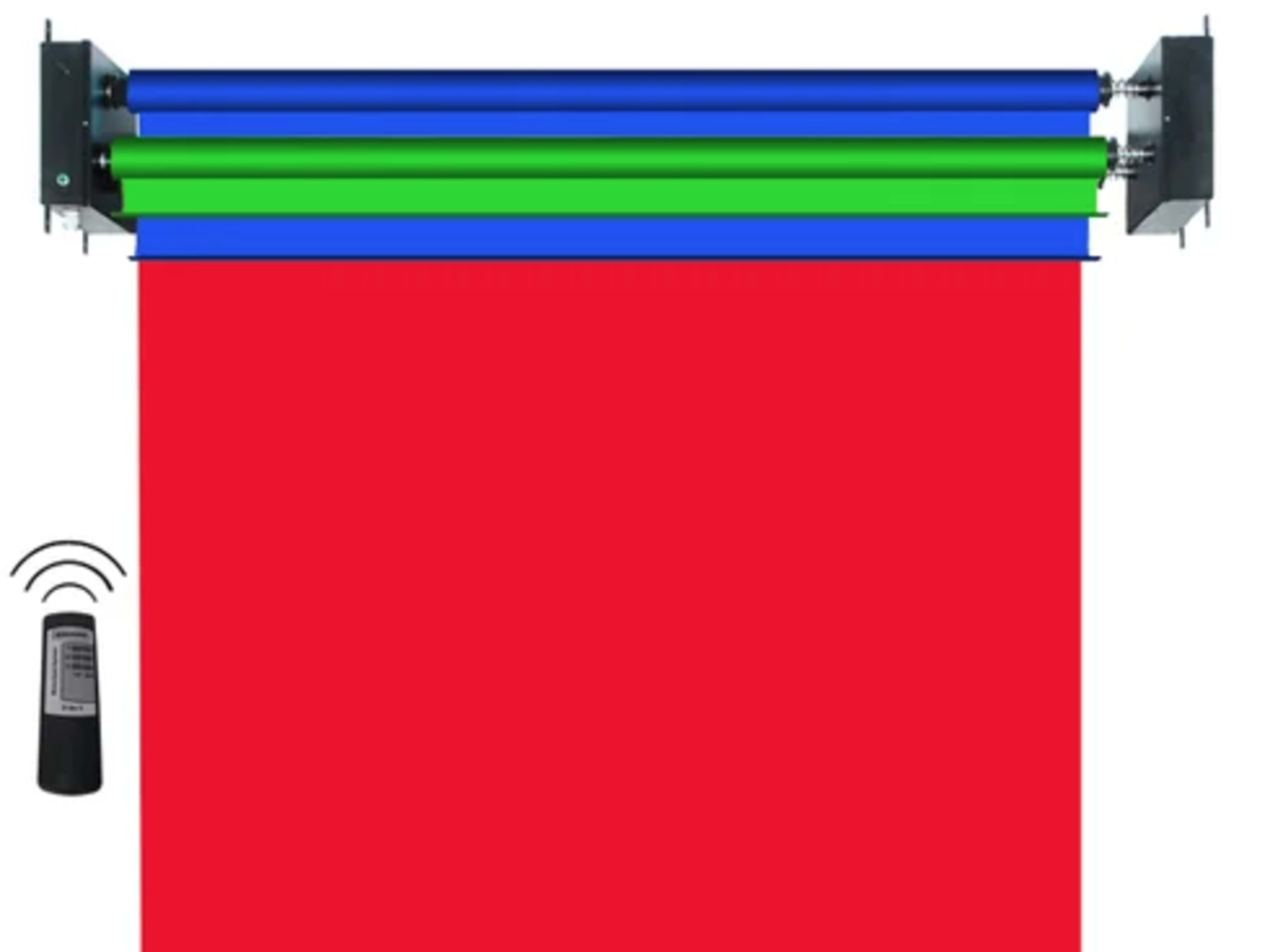 Electronic Backdrop System - SEAMLESS FULL PULL