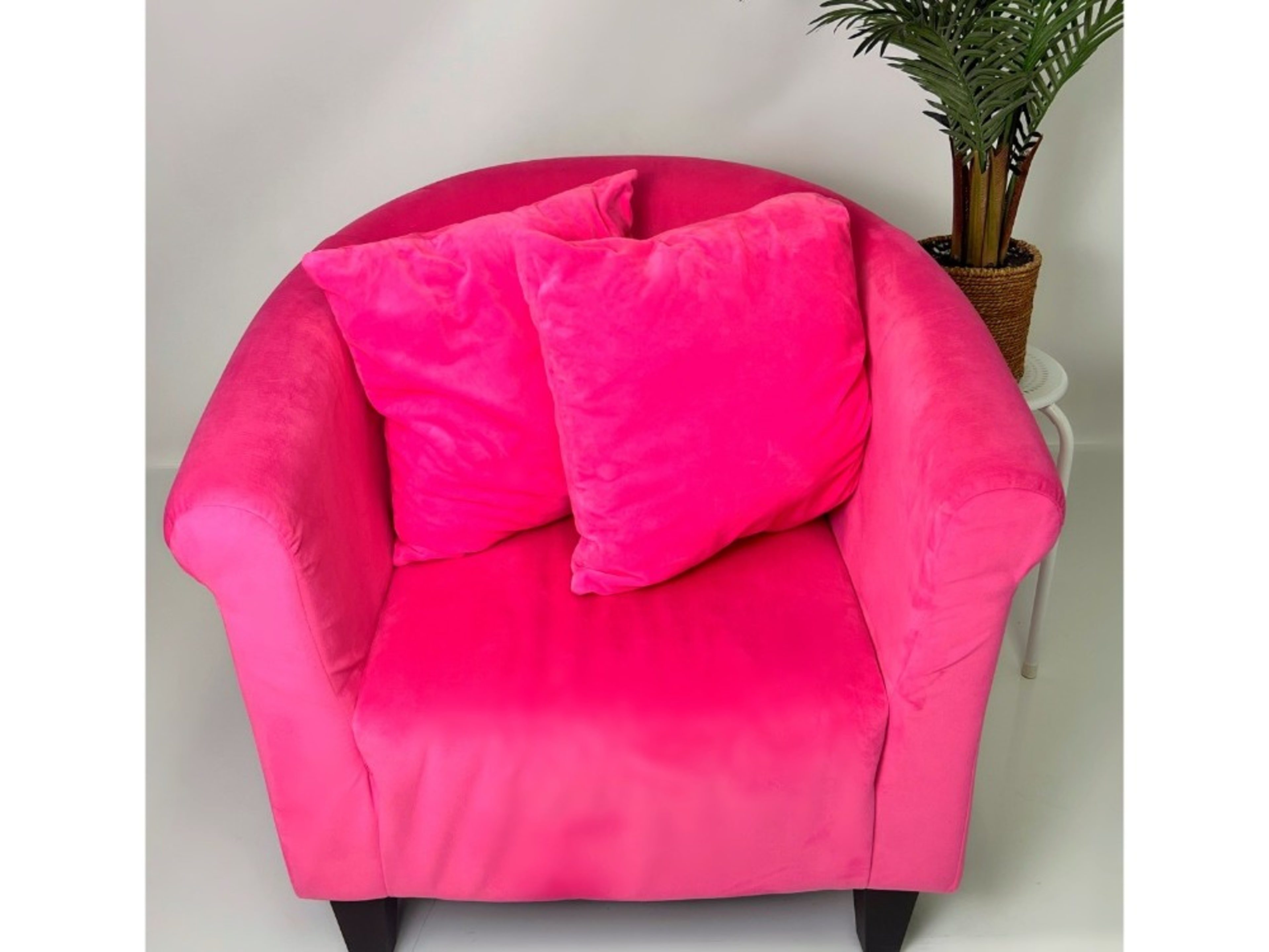 Hot Pink Velvet Chair