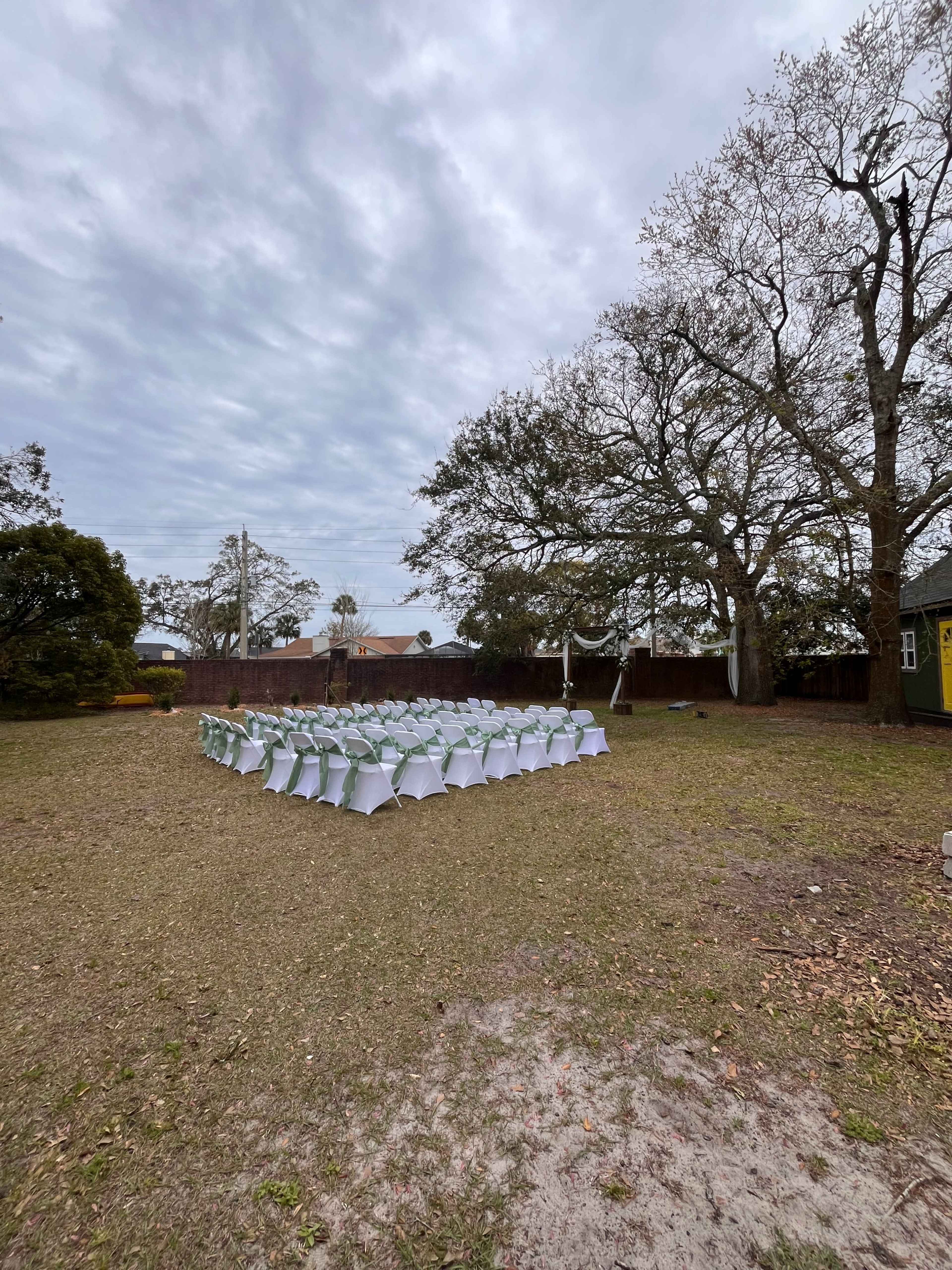 Covered outdoor event venue in the heart of the ICW/Mayo Clinic area.  This beautiful backyard space is a blank canvas for your special event! Image in Golden Glades/The Woods, Jacksonville, FL