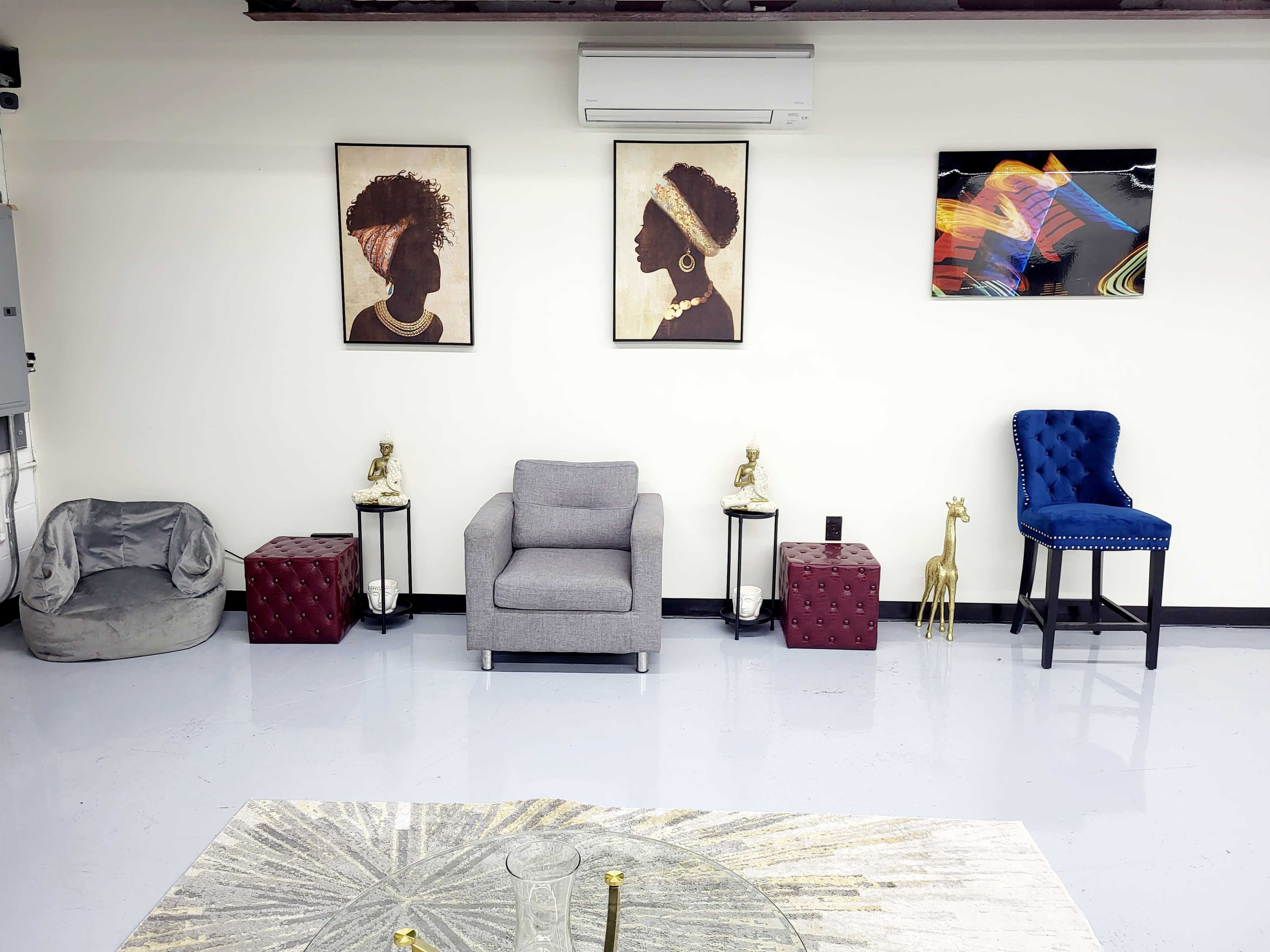 Loft-like Afrocentric Themed Event Studio/Hall with Skyline View Image in Canarsie, Brooklyn, NY