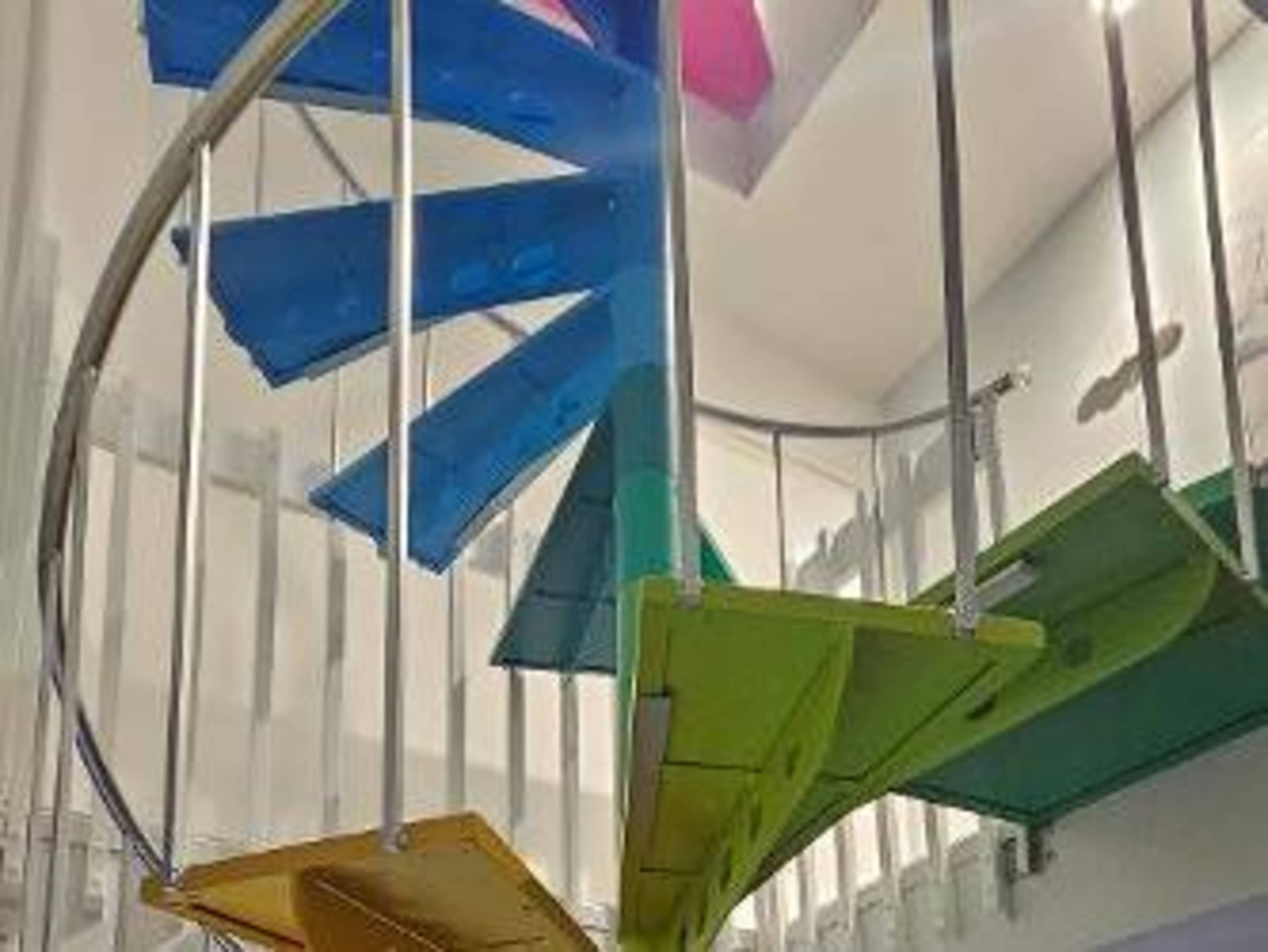 Spiral Rainbow Stairs