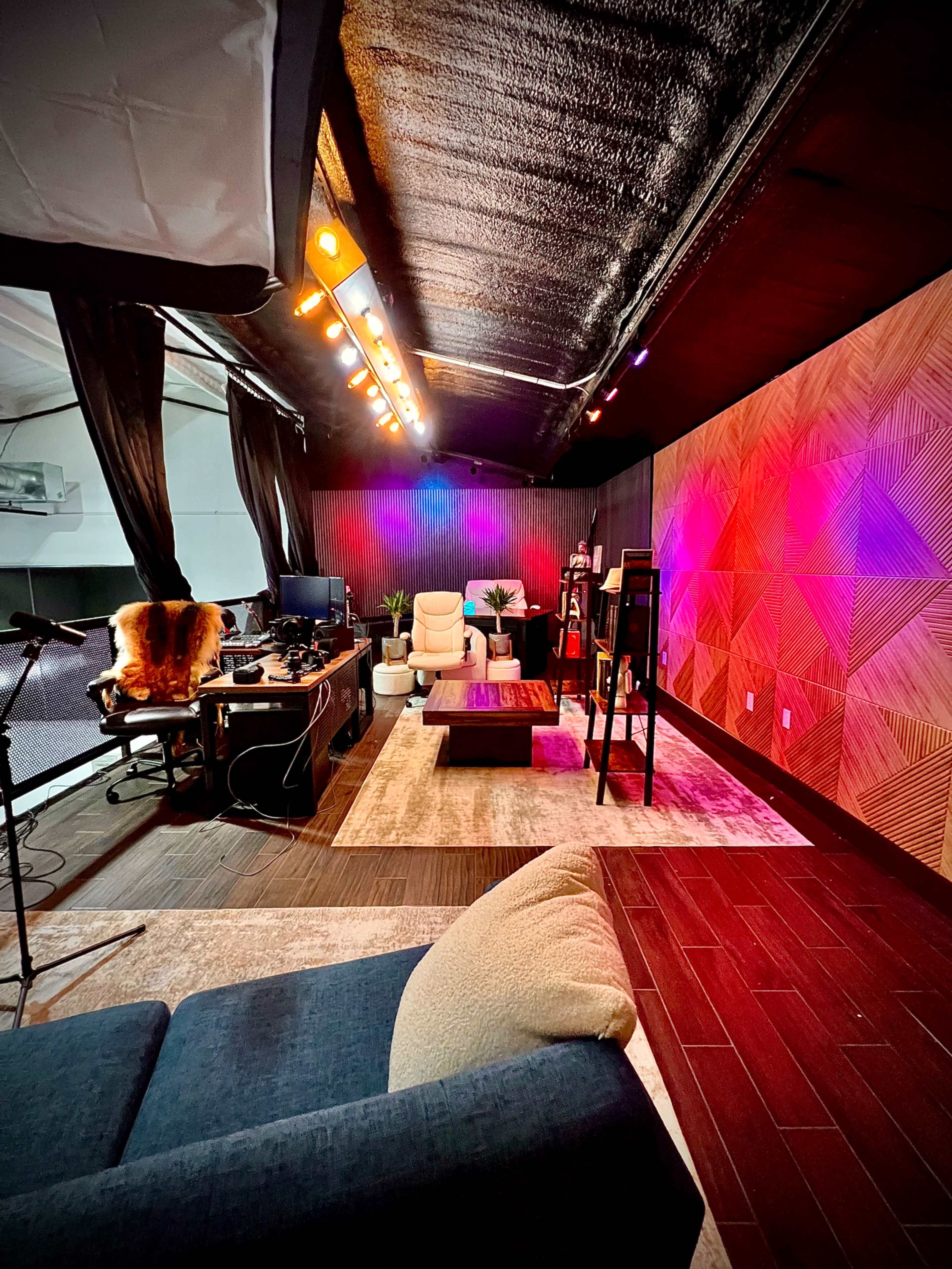 Modern Podcast & Media Studio & Gym w/ Pro Lighting, Mics, and Acoustics Image in , Nevada, TX