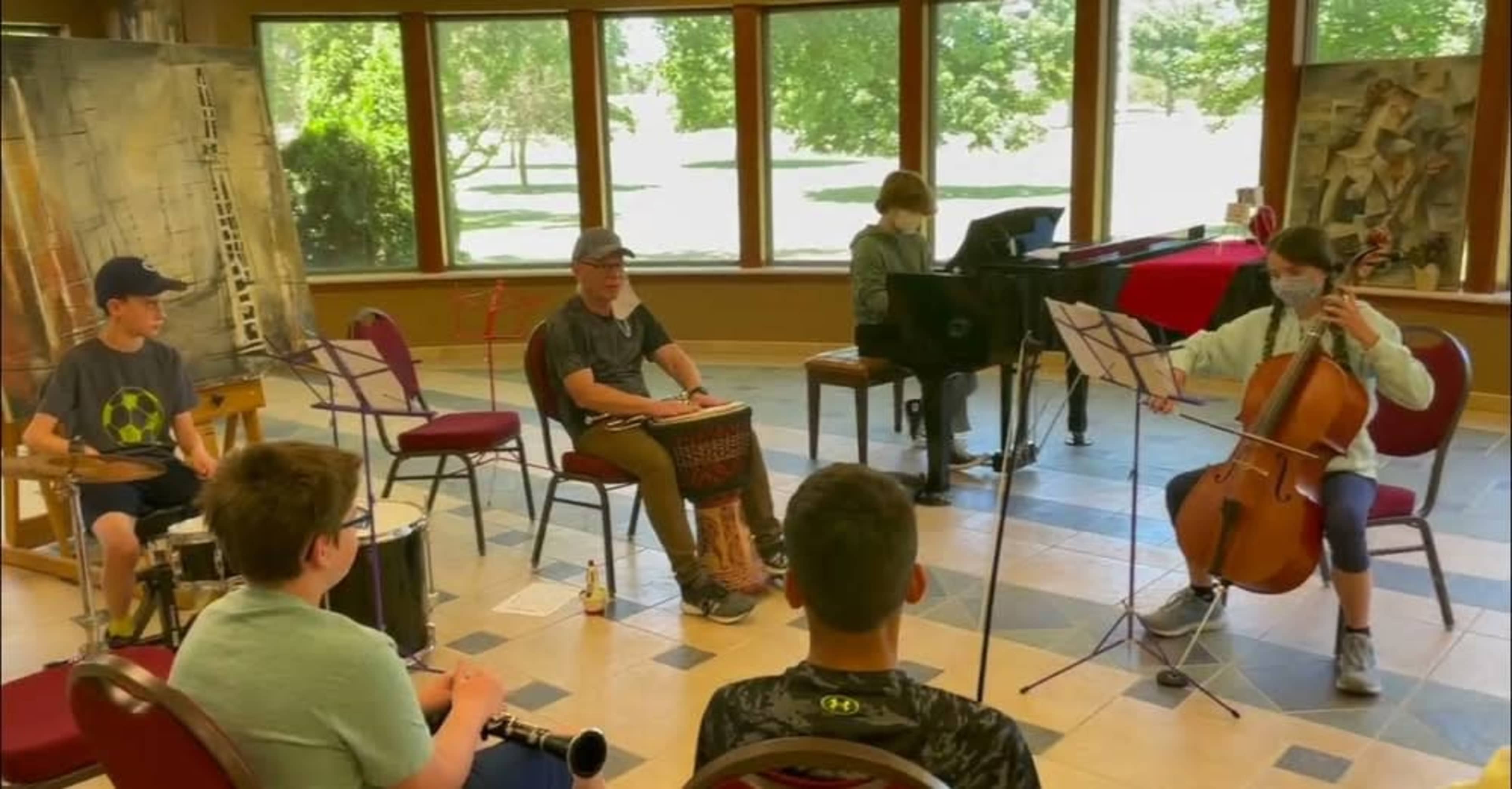 Flexible gallery space with modern ammendities (including caterer's kitchen) featuring local artists in a rural setting overlooking historic woods and farmland. Image in Macon Township, Clinton, MI