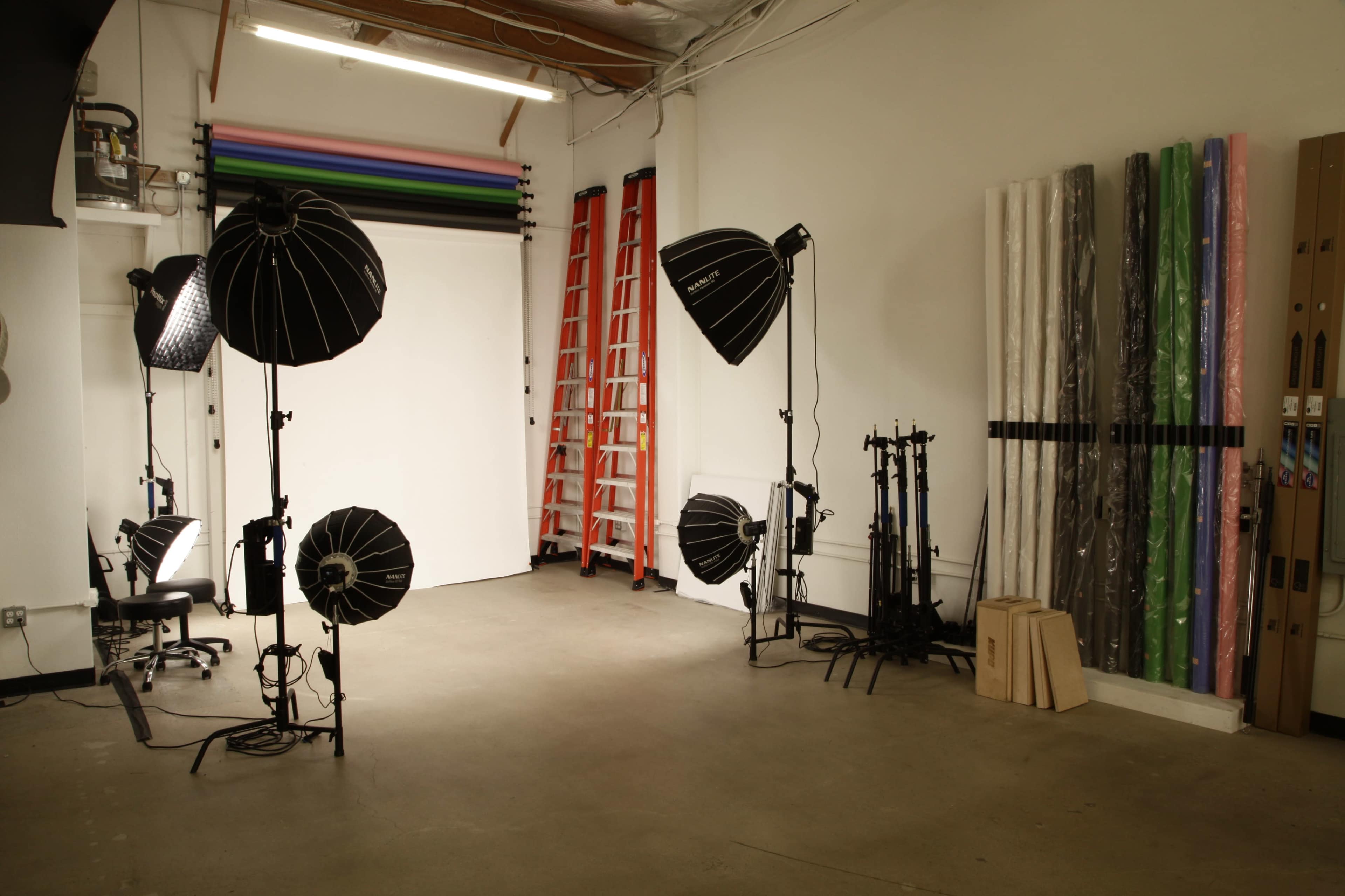 Full Photo Studio with Backdrops, Lighting. and Power Image in Laguna Hills, Laguna Hills, CA