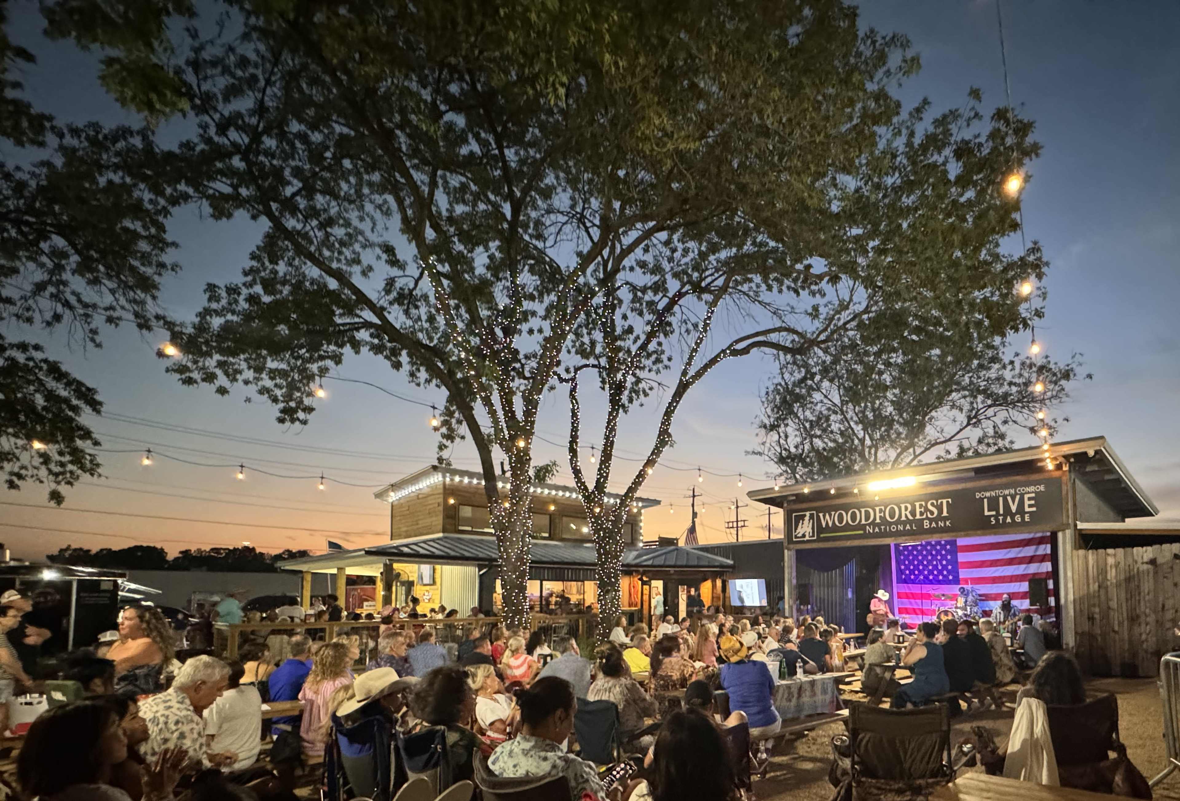 Downtown Food Truck, Inside Bar & Outdoor music venue. Image in Conroe, Conroe, TX