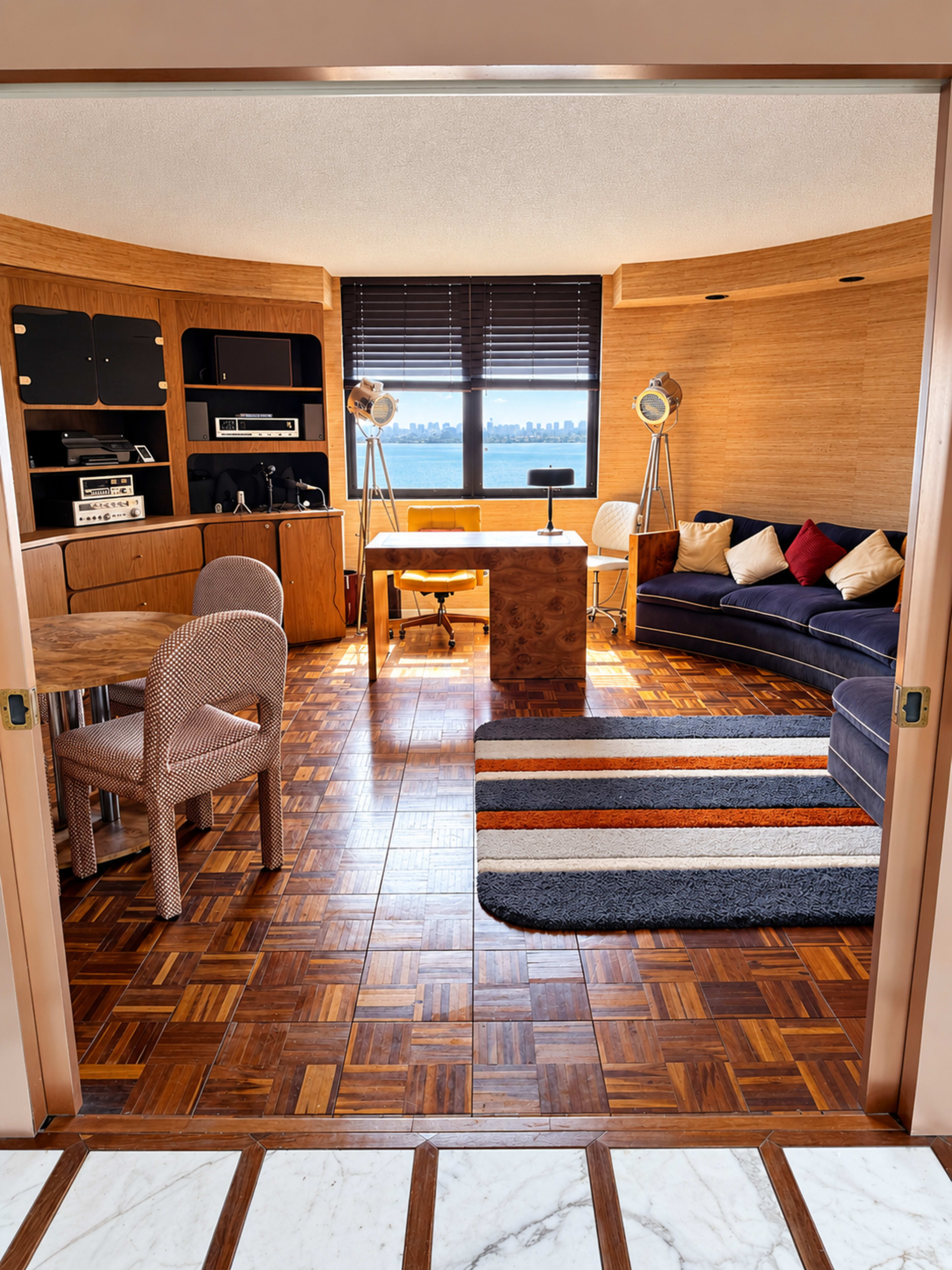 Original 1975 Mid-Century Apartment with Iconic Rotunda Image in , MIAMI, FL