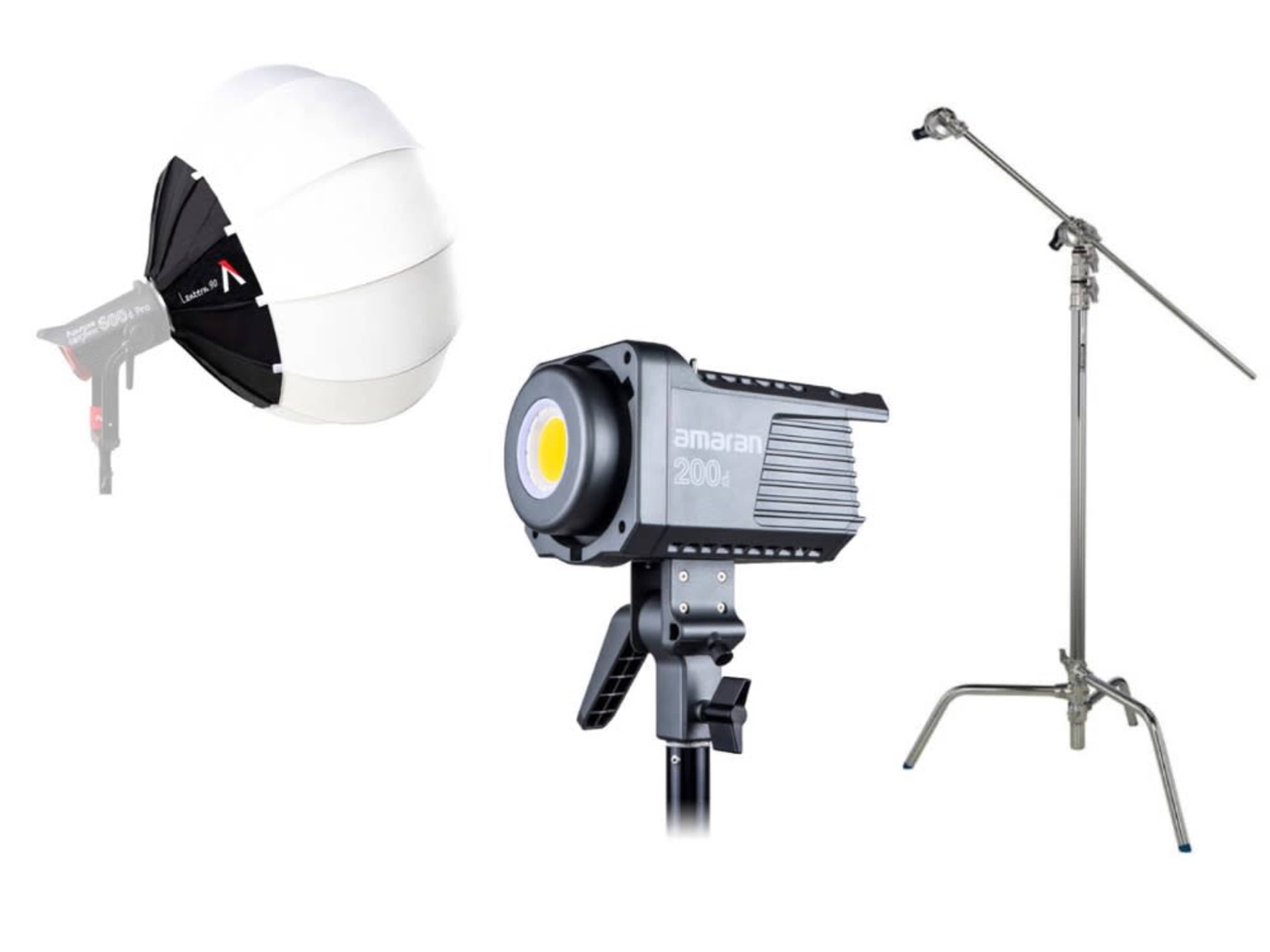 Aputure Amaran 200D with lantern