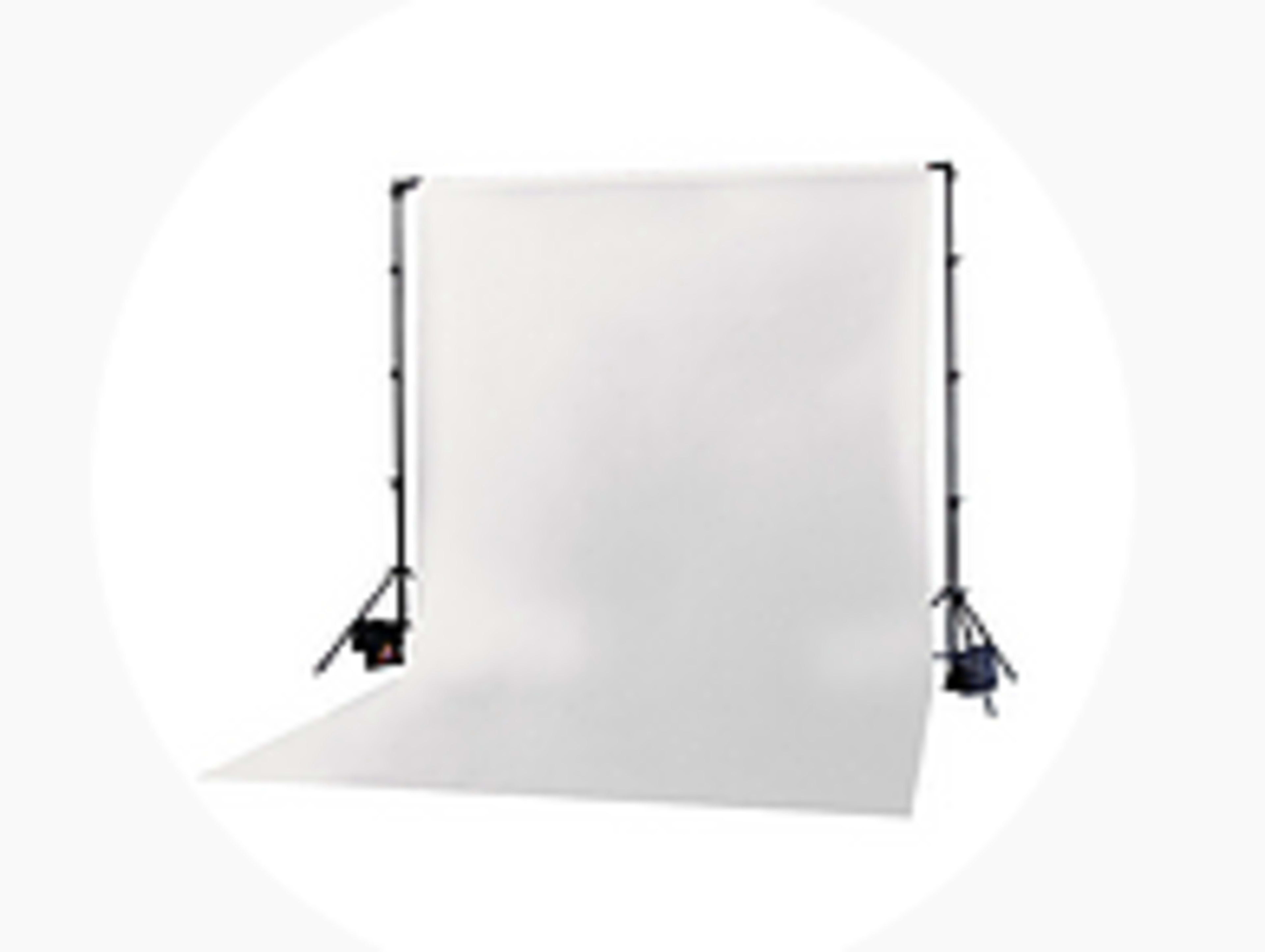 20x20 White backdrop