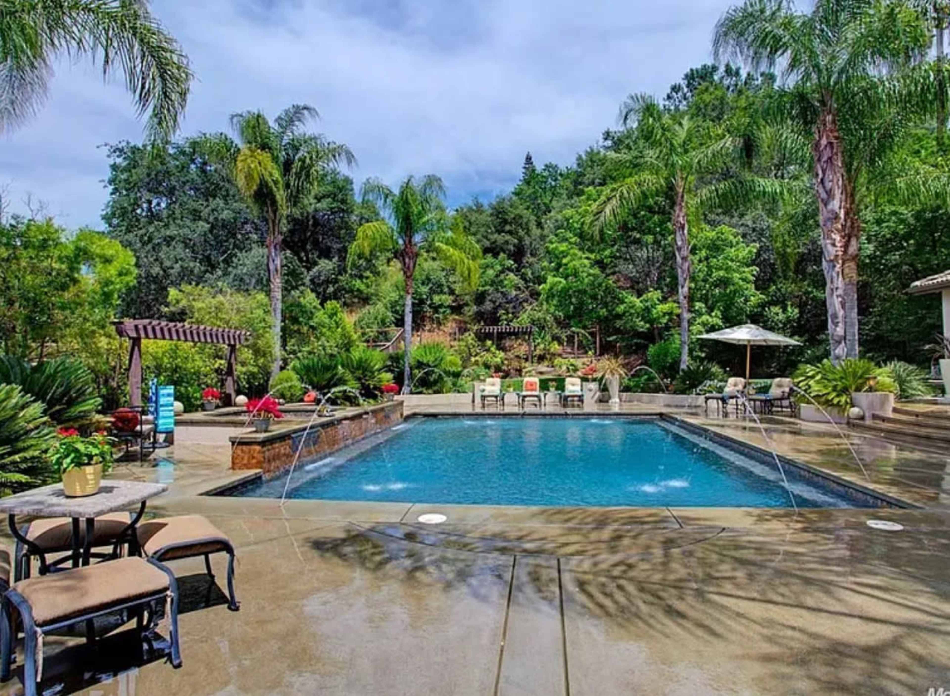 Resort style backyard Image in American River Canyon North, Folsom, CA