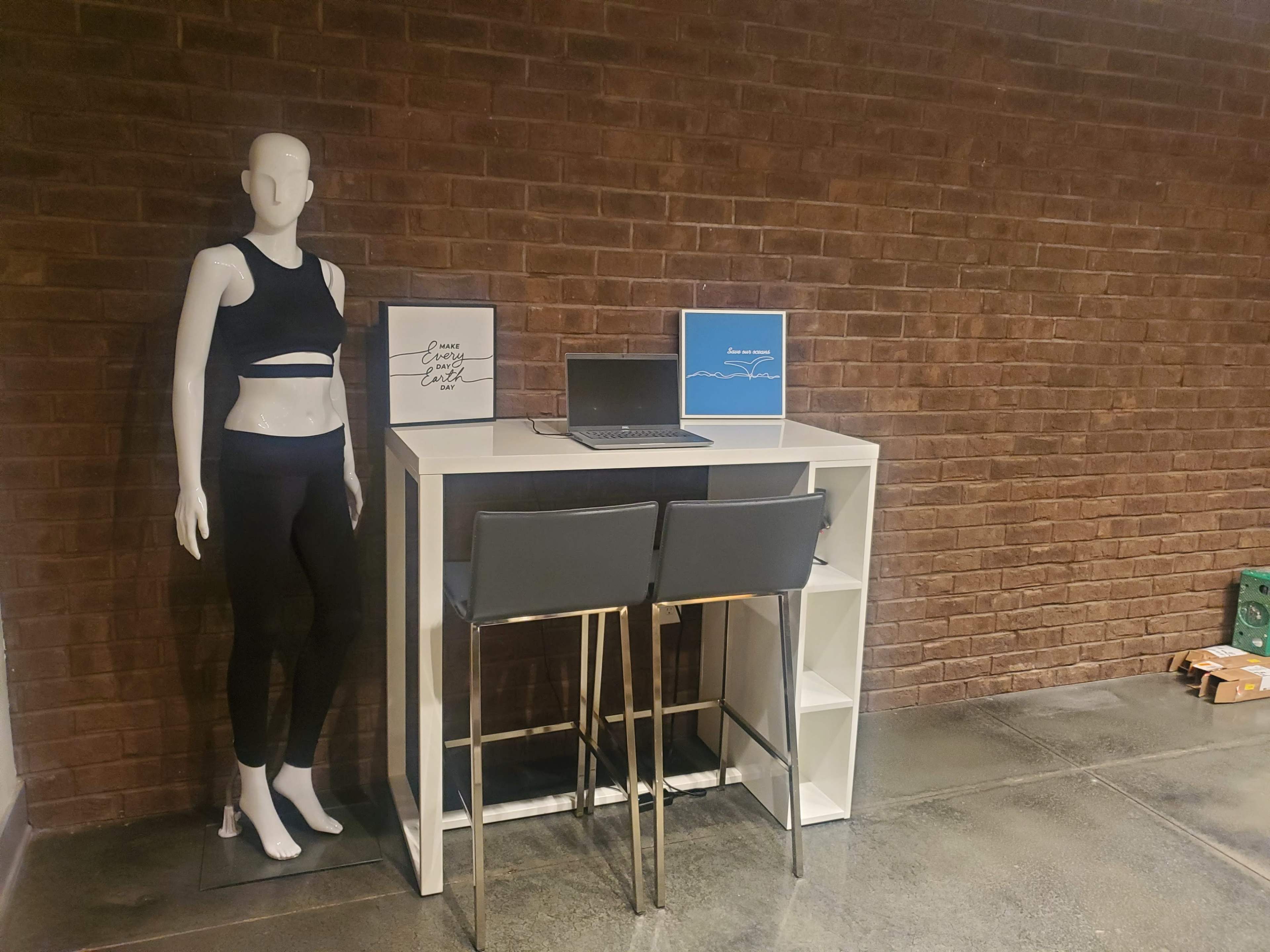 Intimate Sewing Studio with Industrial Machines & Photography Wall Image in Duluth, Duluth, GA