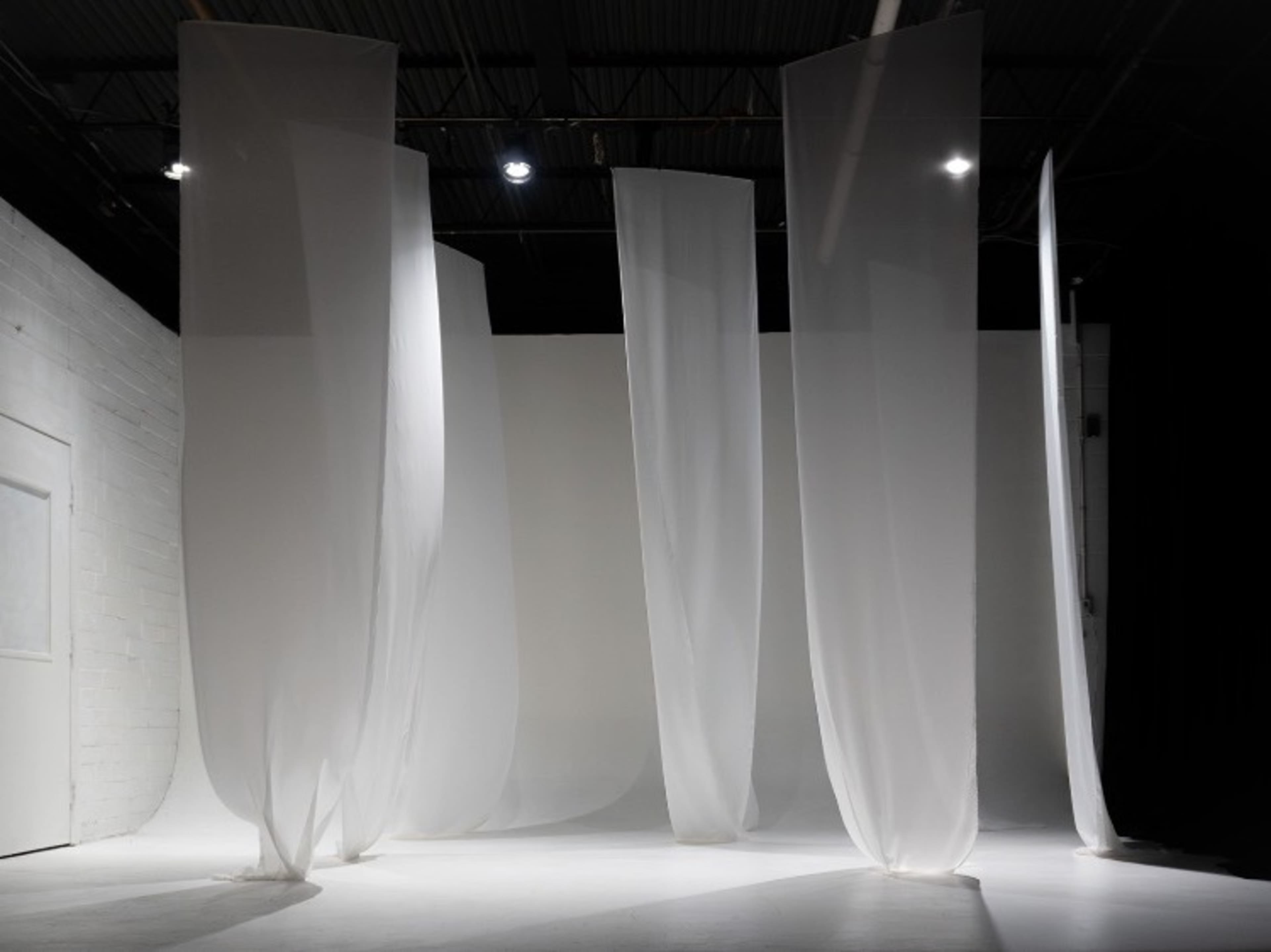 MOUVEMENT White Drapery Installation