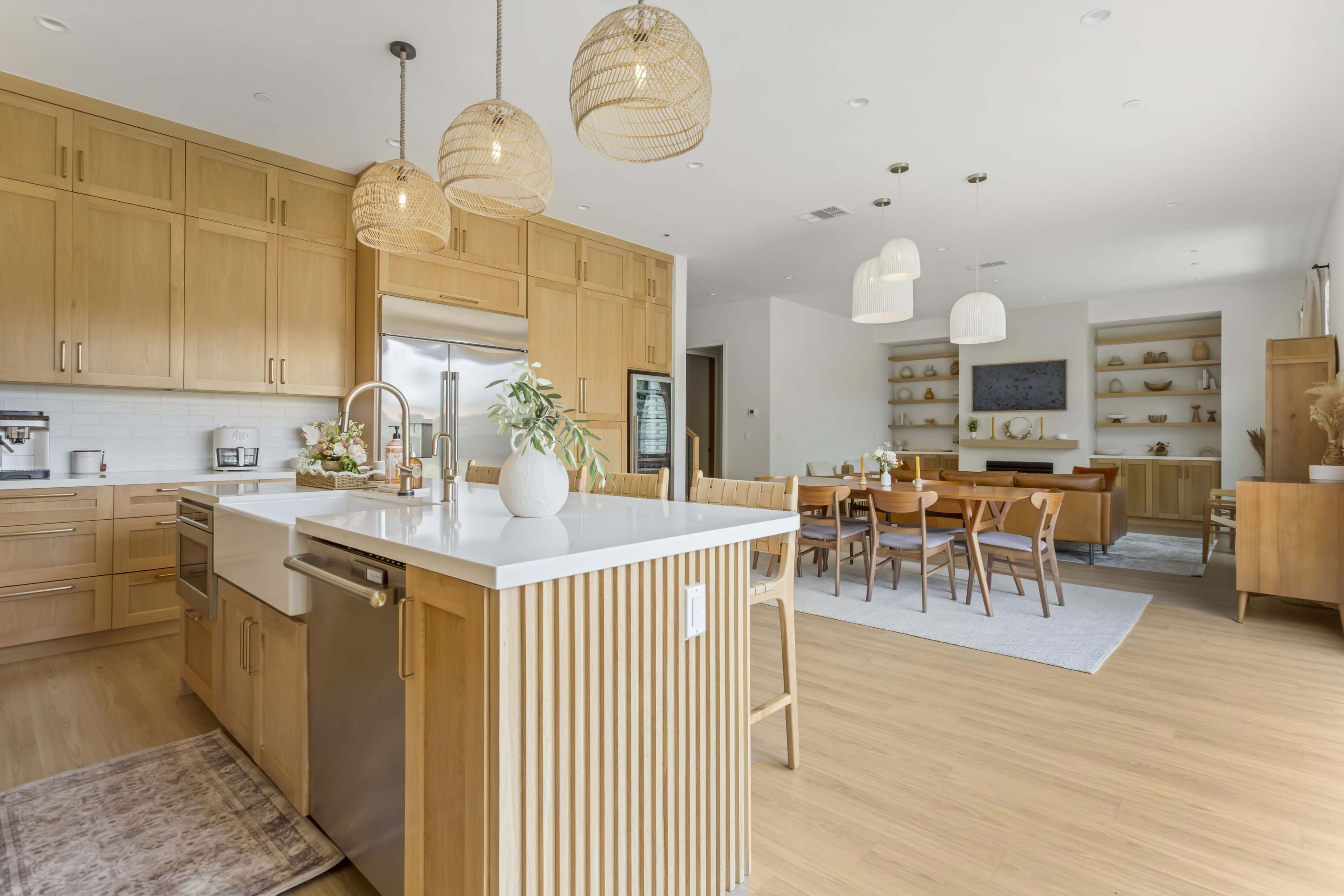 Contemporary Modern House, Backyard & Garage Gym Image in Old Lakewood City, Long Beach, CA