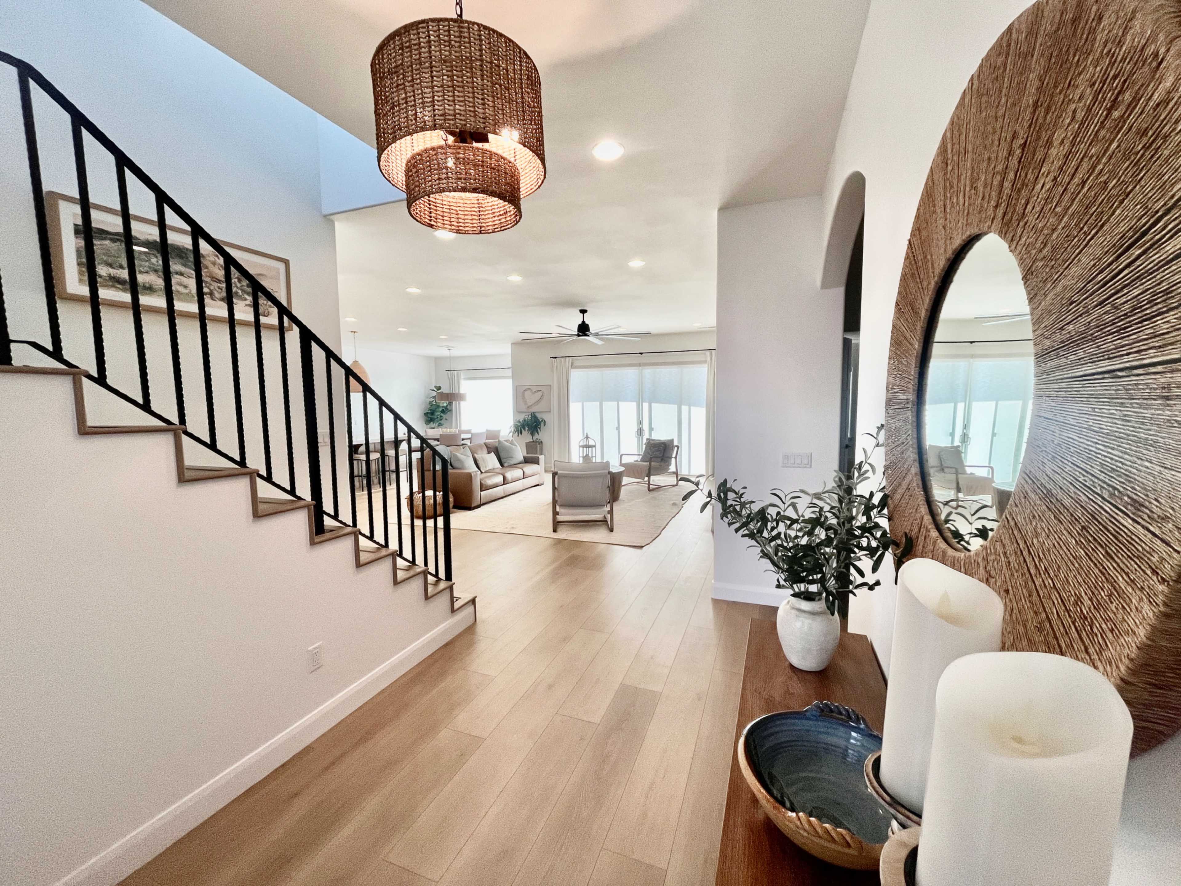 Modern Mediterranean Dream Home | Spanish Staircase, Sunset Views + Chic Courtyard Image in St. George, St. George, UT