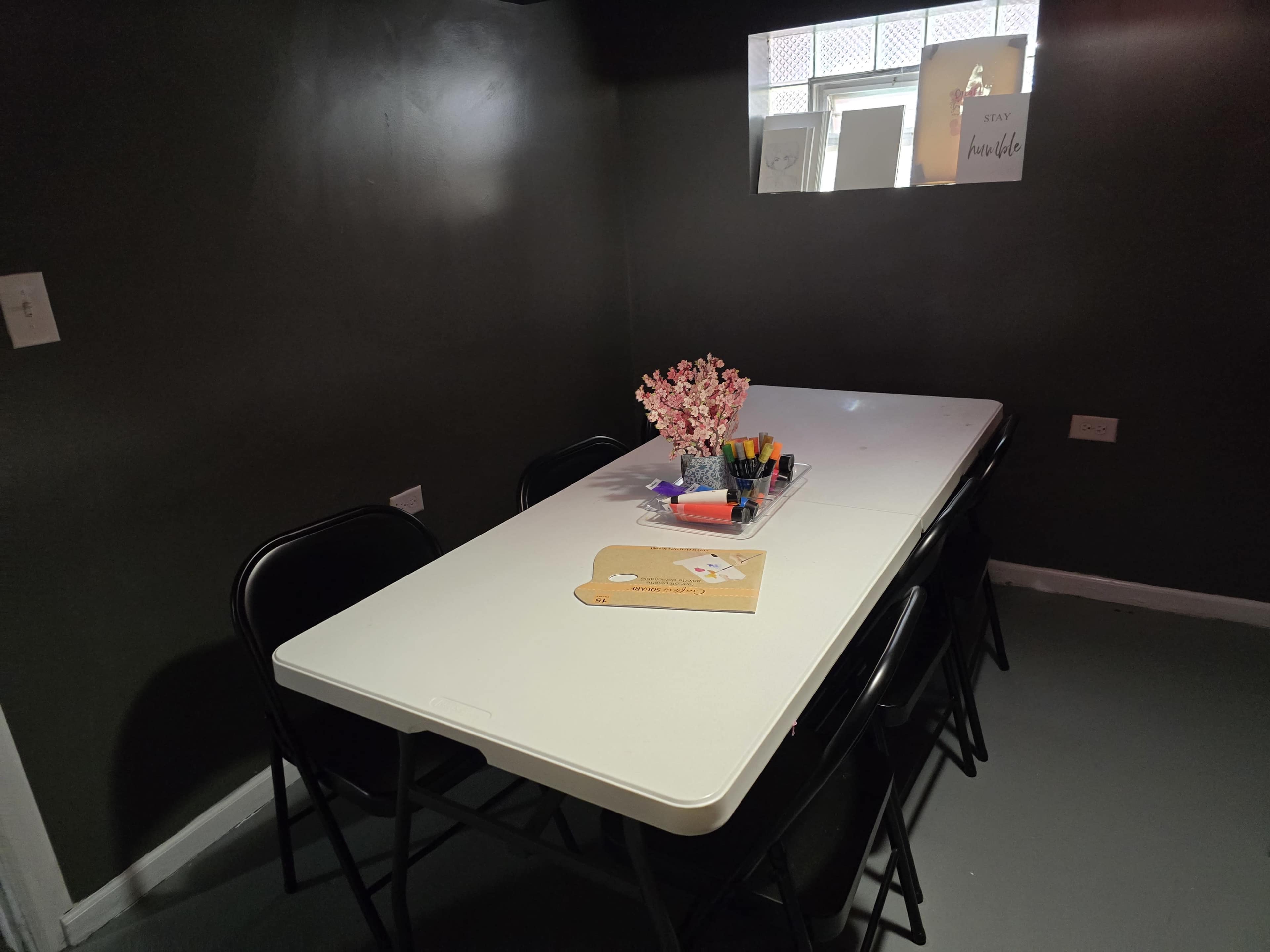 basement living space and studio room Image in Longwood Manor, Chicago, IL