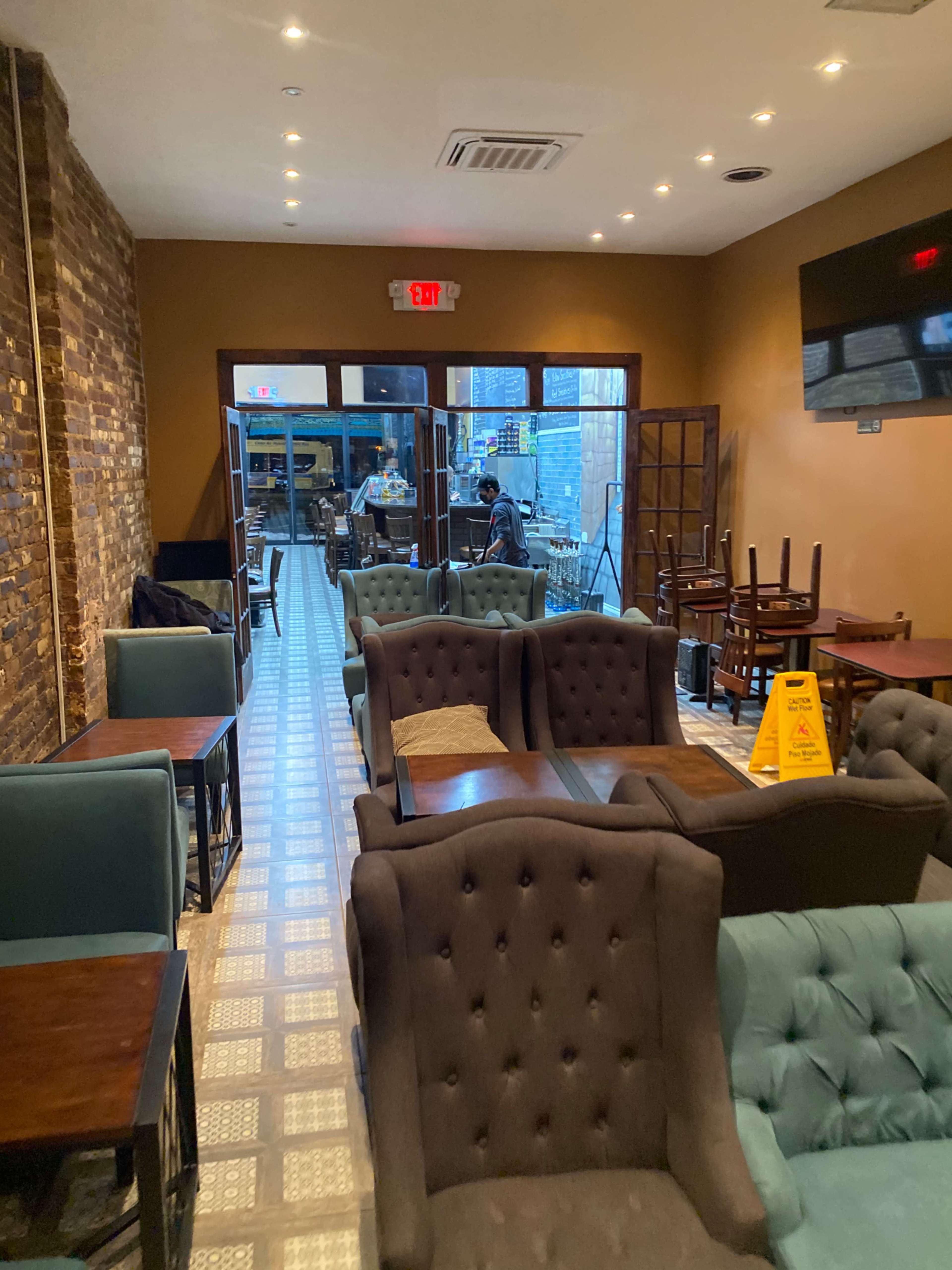 Cafe Lounge with lots of TVs and couches Image in West Bronx, Bronx, NY