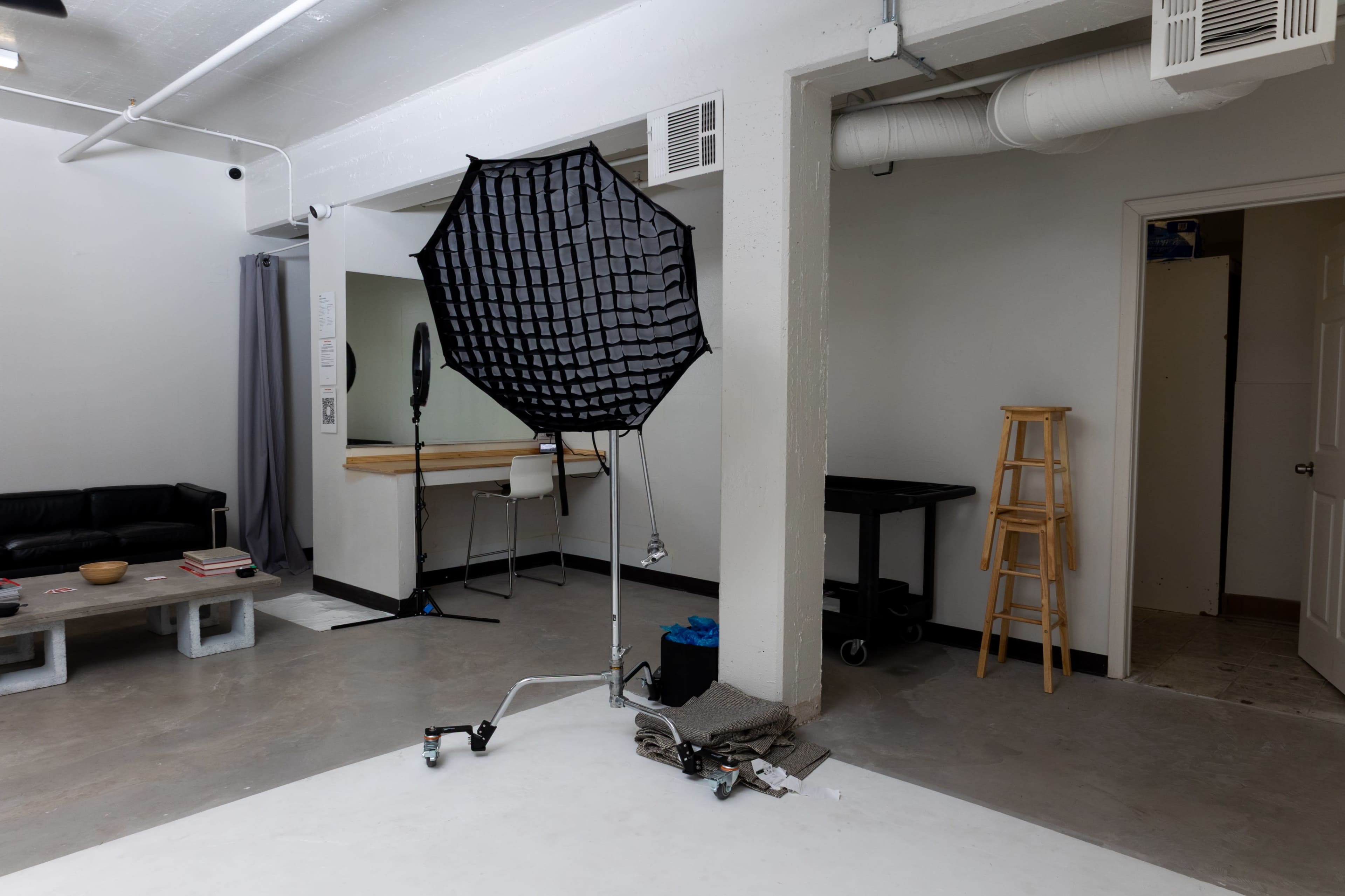 Downtown Brutalist Inspired Cyc Wall Full Setup Image in Downtown Riverside, Riverside, CA