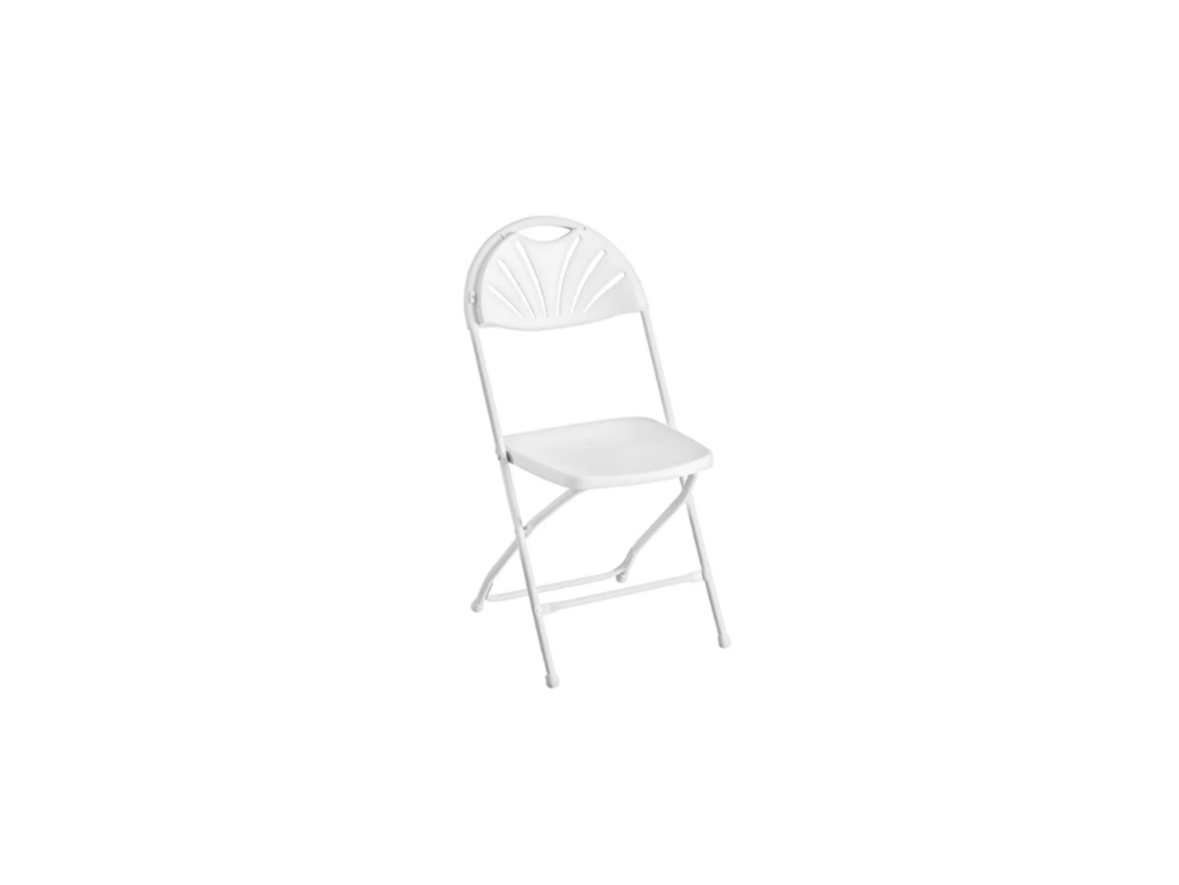 White Plastic Folding Chair