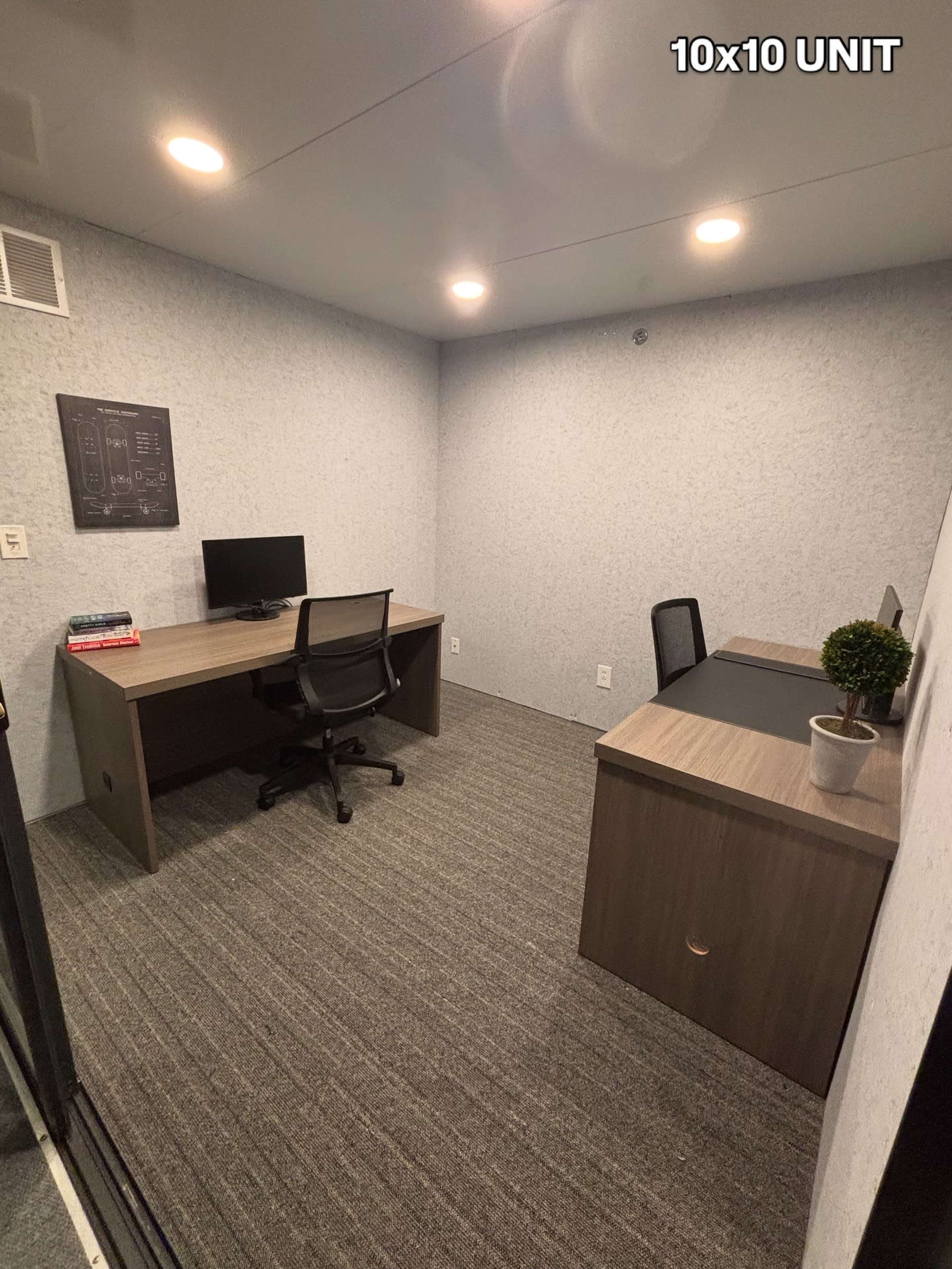 Private Shipping Container Style Office with Whiteboard Walls Image in Girvin, Jacksonville, FL