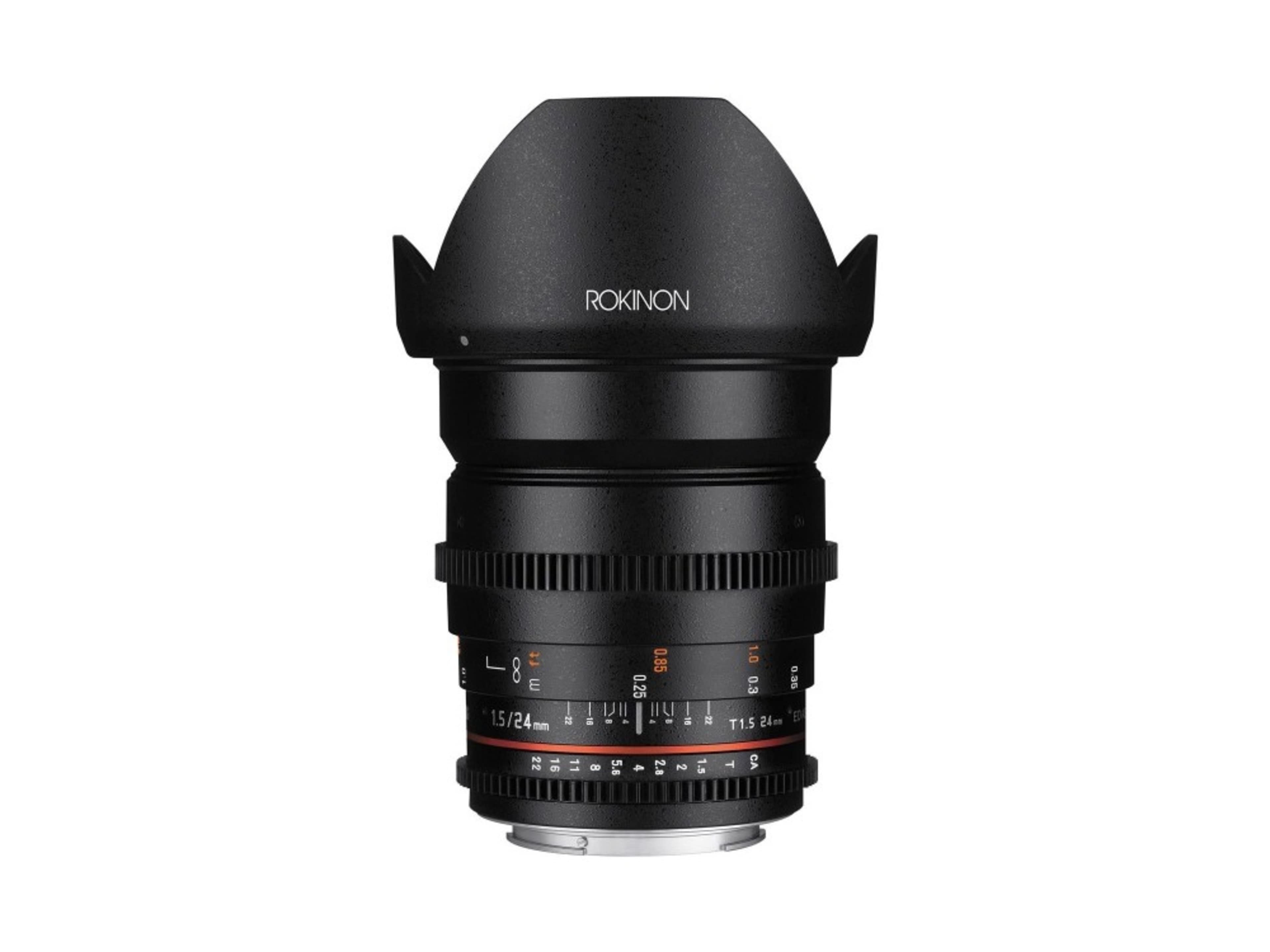 Rokinon 24mm T1.5 Cine Wide Angle Lens Canon EF