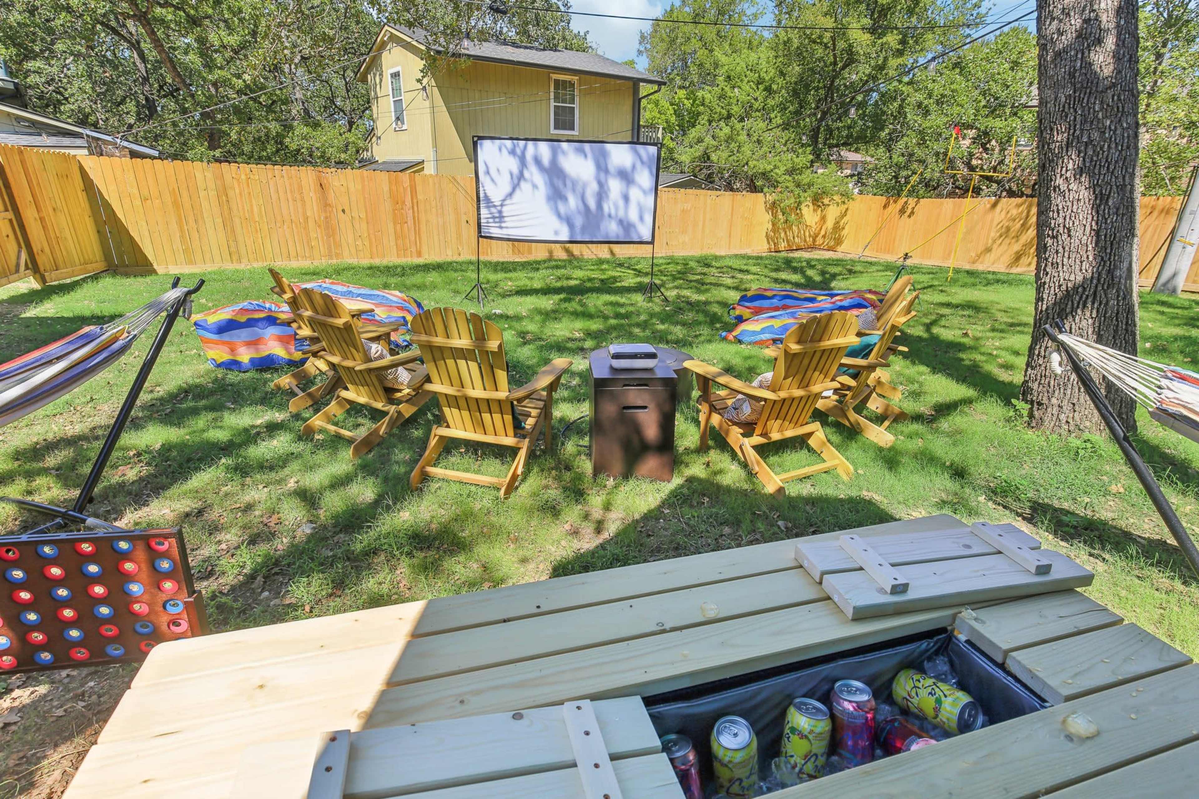 Karaoke House with Firepit in Backyard Image in Bee Creek, College Station, TX