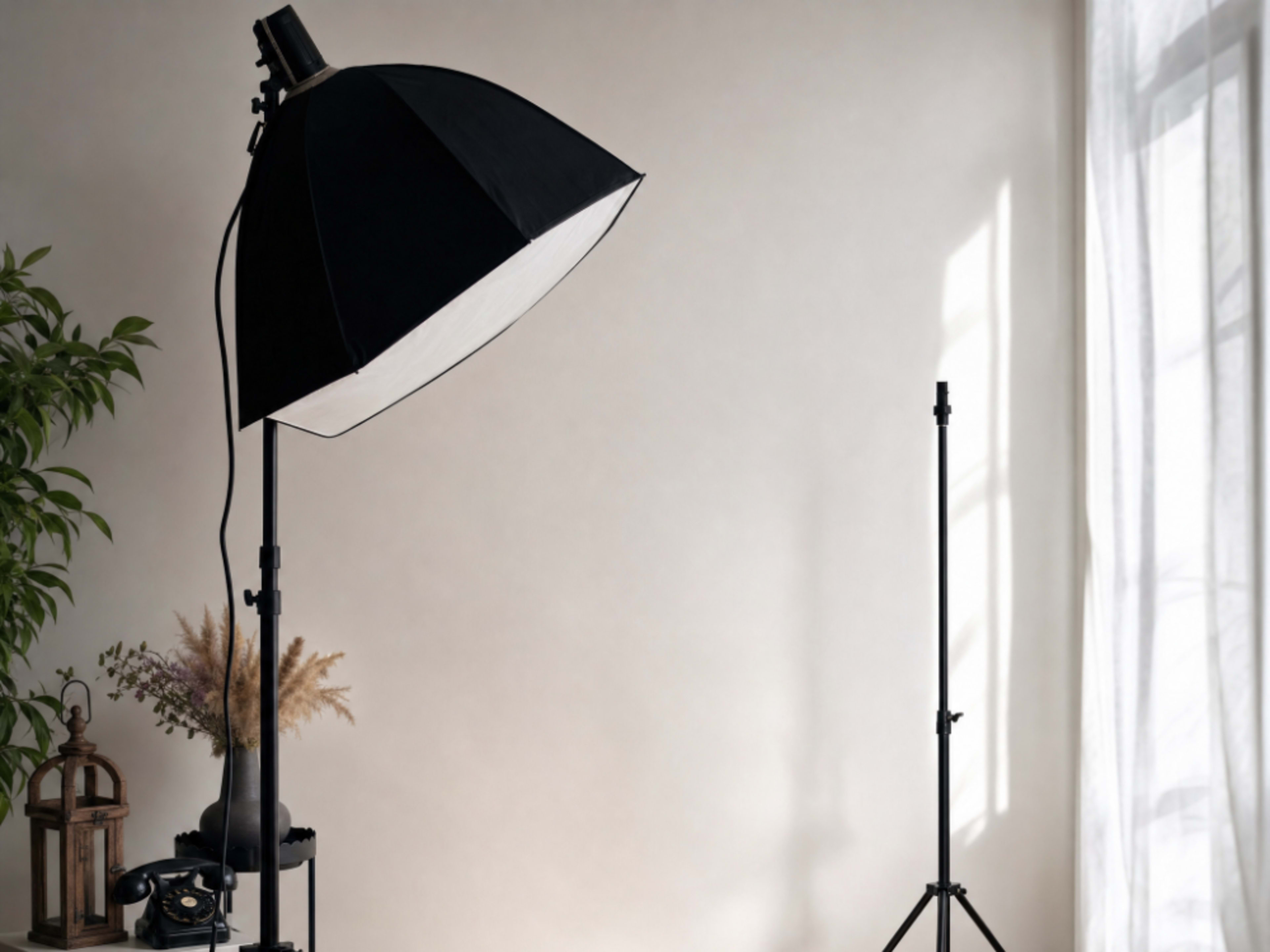 Soft, professional lighting — no gear to haul in.