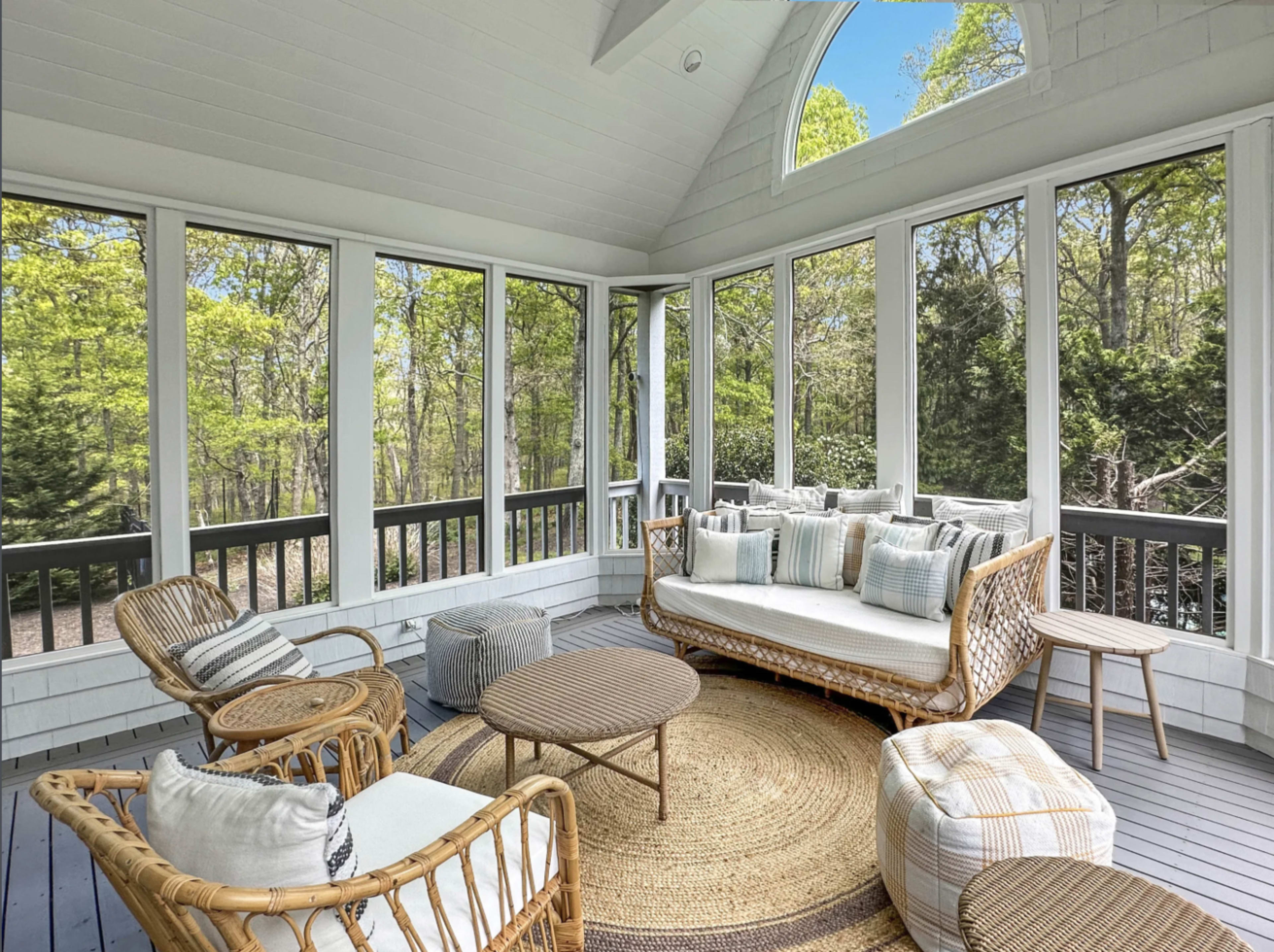 Private gated large Hamptons House with 1+ acre of lawn and pool - surrounded by woods Image in Southampton, Hampton Bays, NY