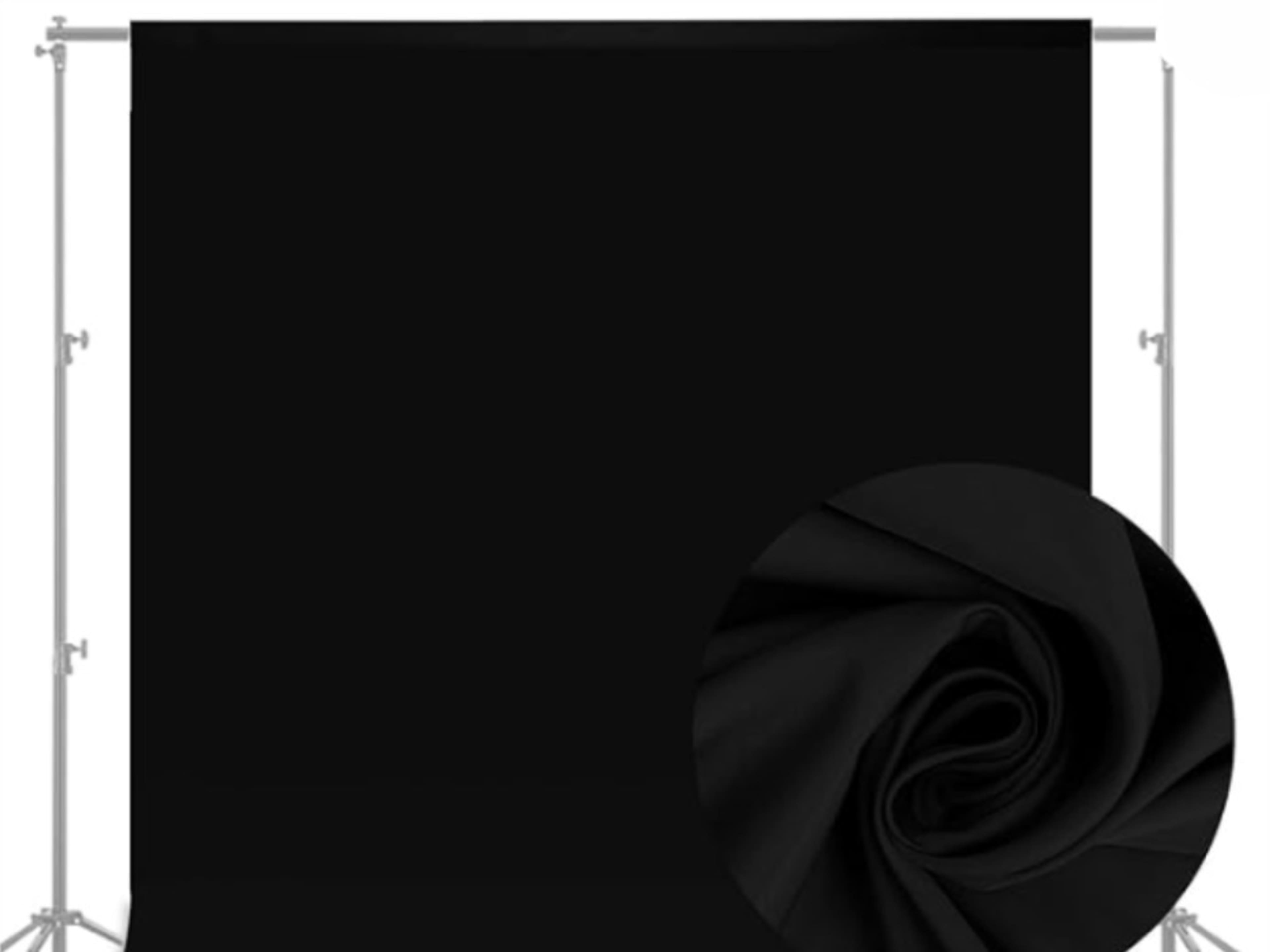 Fabric Black Photo Backdrop 